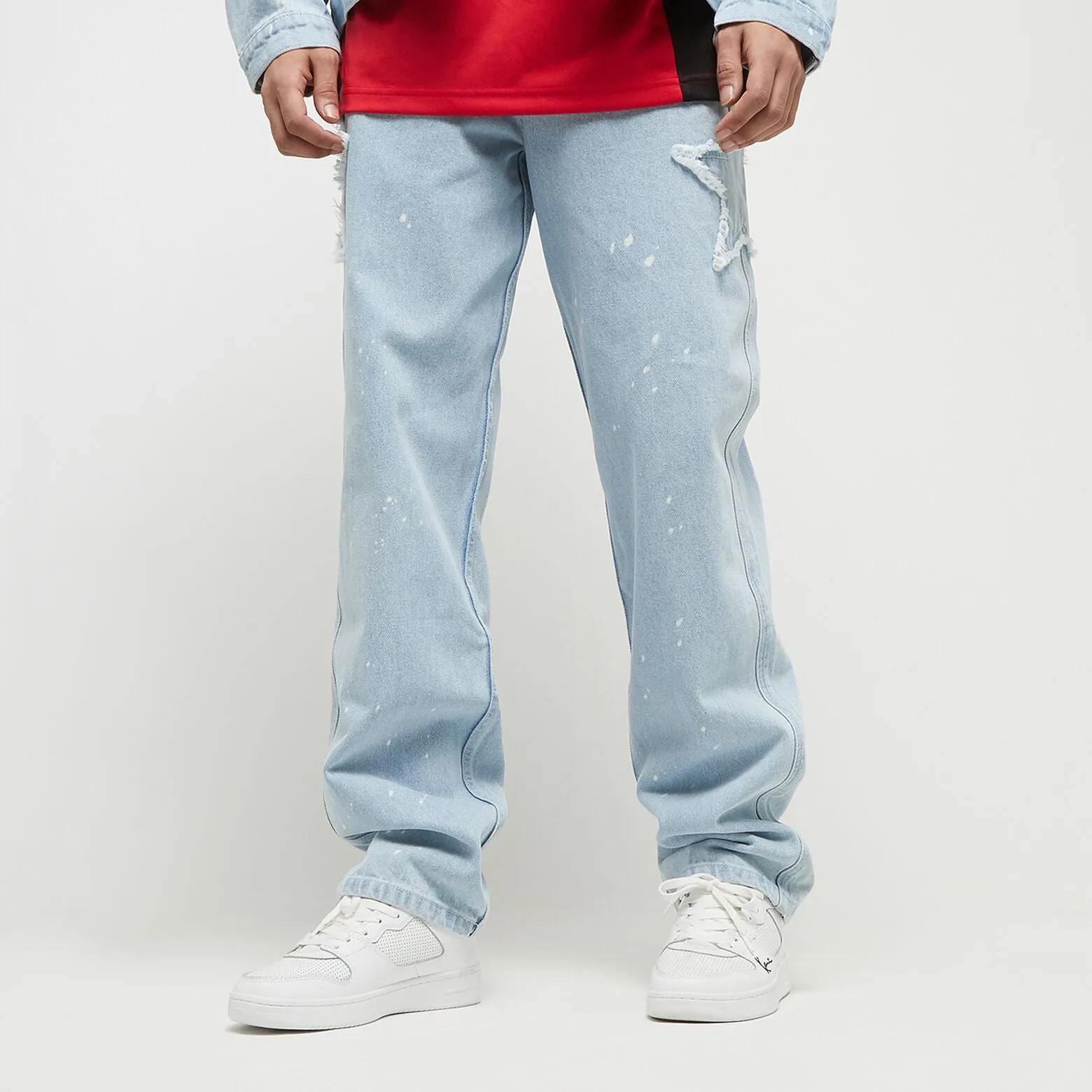 Karl Kani OG Baggy Five Pocket Paintsplatter Denim