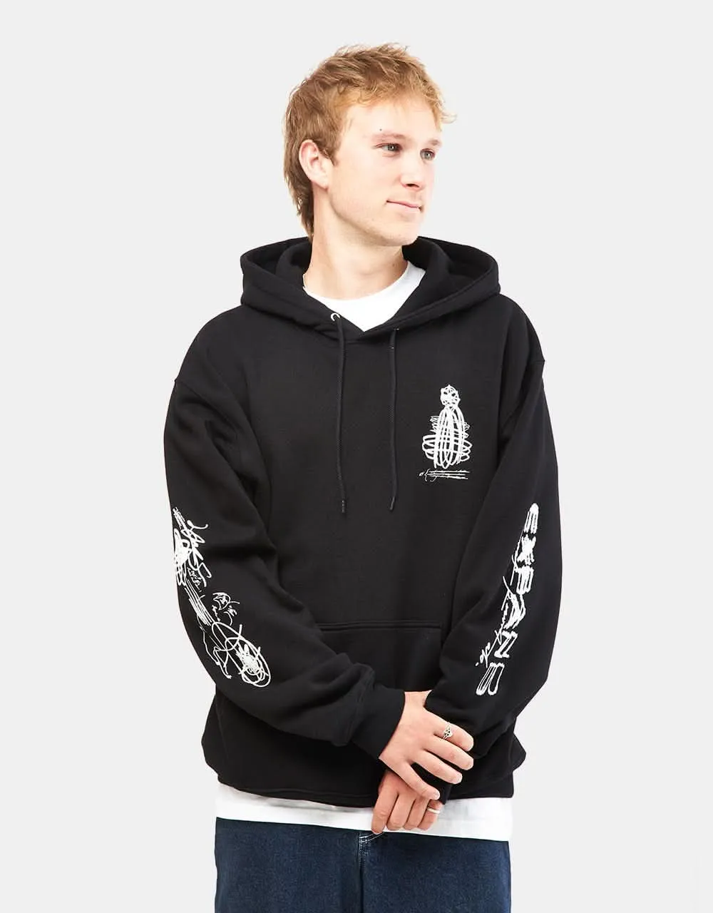 Last Resort AB x Julian Smith Expando Pullover Hoodie - Black/White