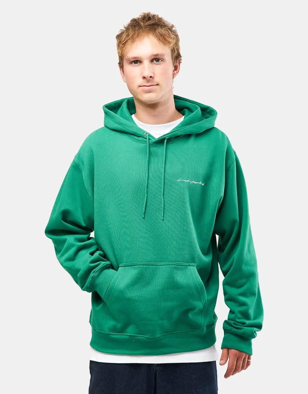 Last Resort AB x Julian Smith Heads Pullover Hoodie - Kelly Green/White