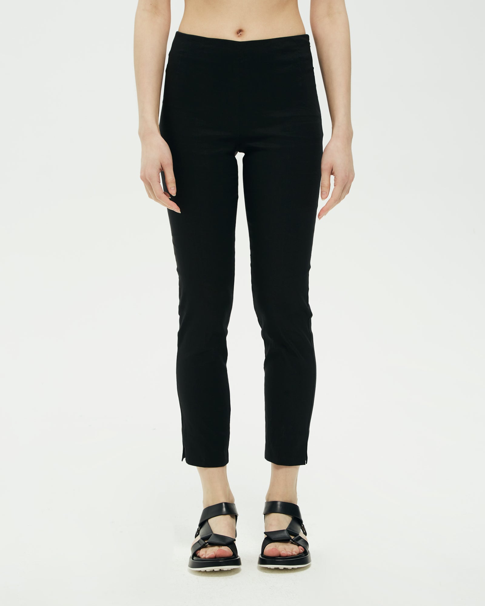 Leggings in lino stretch di viscosa