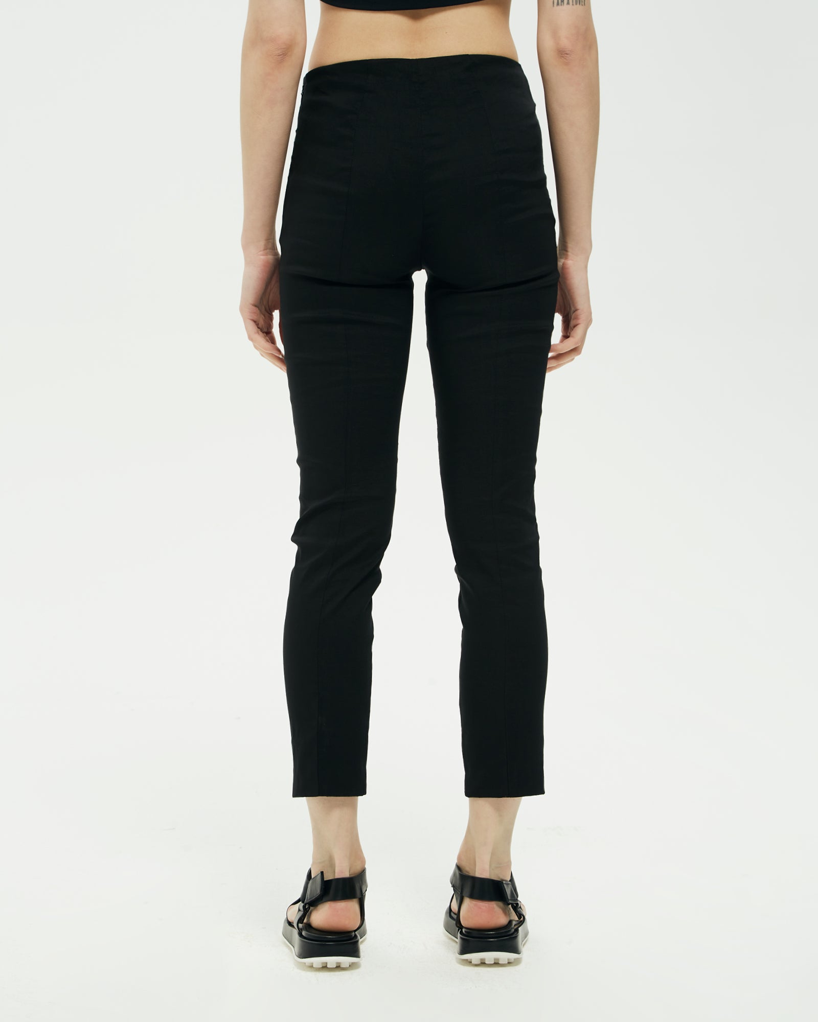 Leggings in lino stretch di viscosa