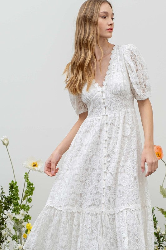 Lexington Lace Midi Dress