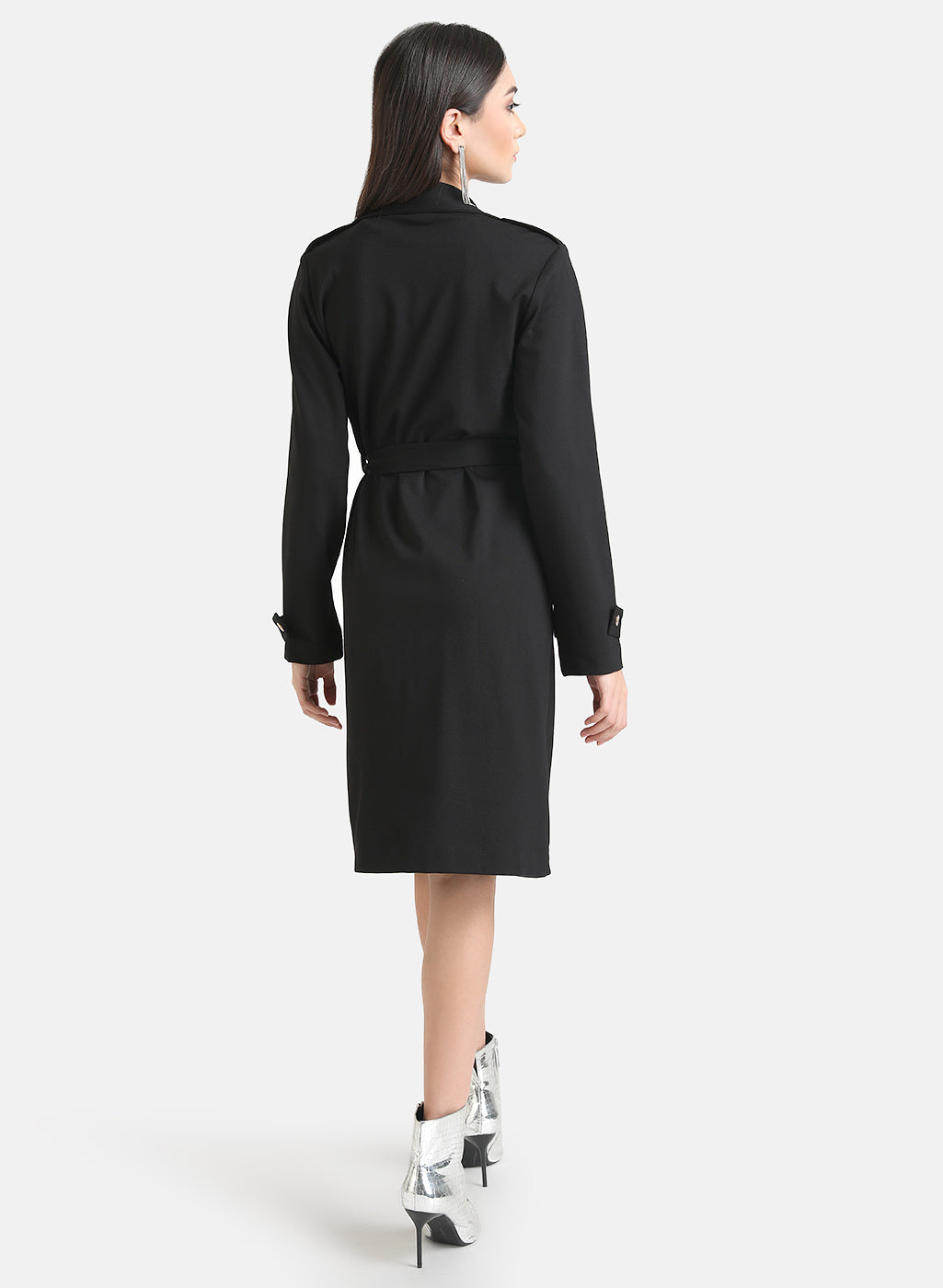 Long Line Belted Trench Coat