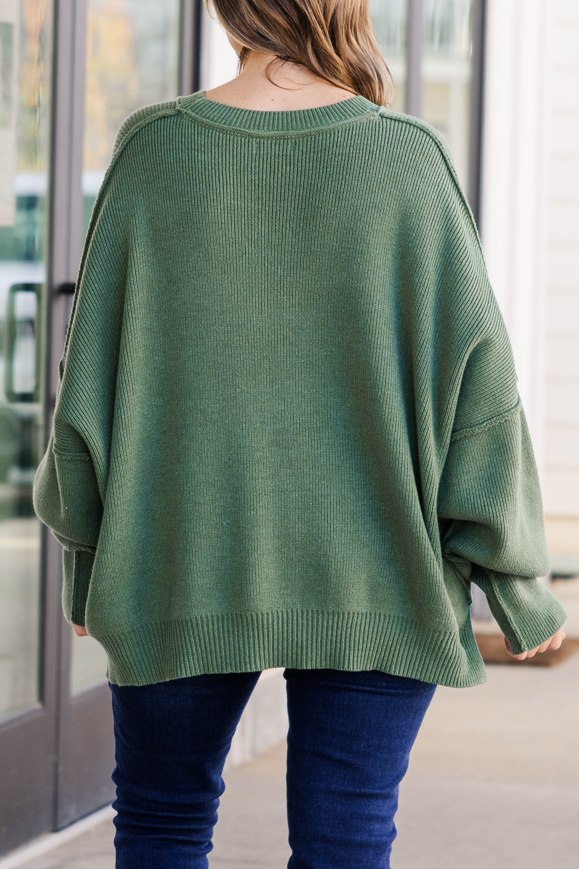 Magically Perfect Sweater, Olive