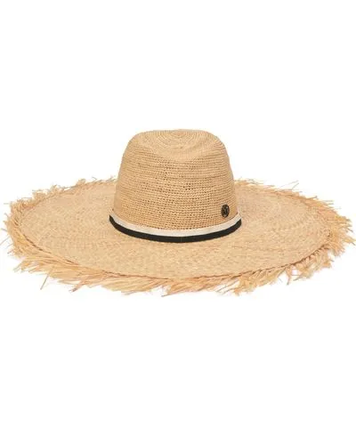 MAISON MICHEL Big Kate Hat in Beige Raffia