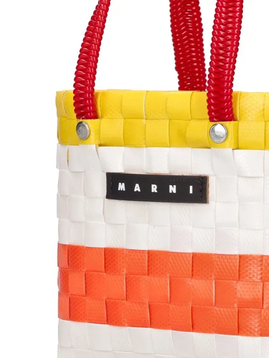 Marni Junior   Color block woven tote bag w/ logo 