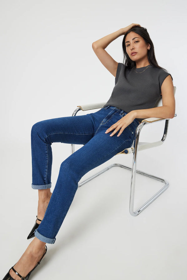 Mavi Kathleen Mid Rise Slim Boyfriend Jean