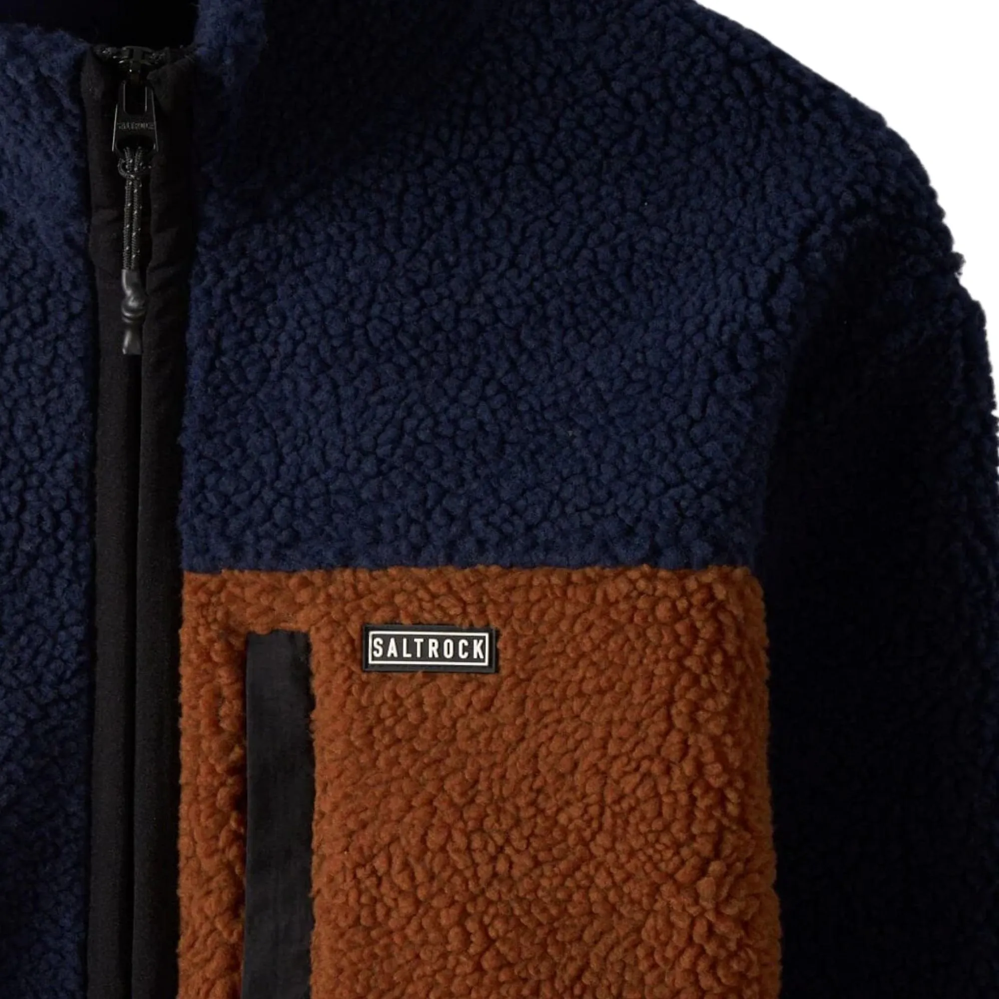 Mens Wye Colourblock Borg Fleece