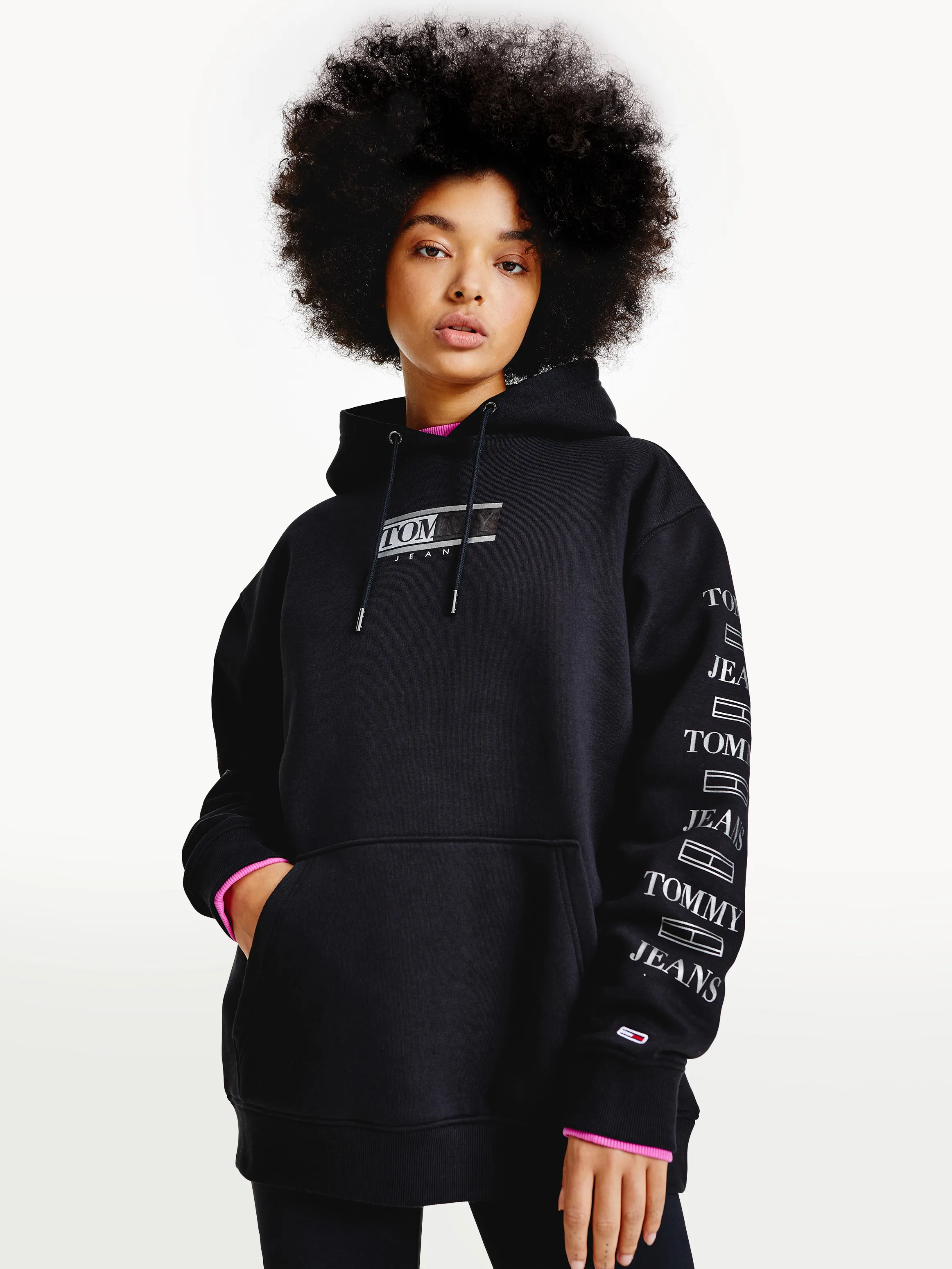 Metallic Organic Cotton Hoodie | Hoodies | Tommy Hilfiger