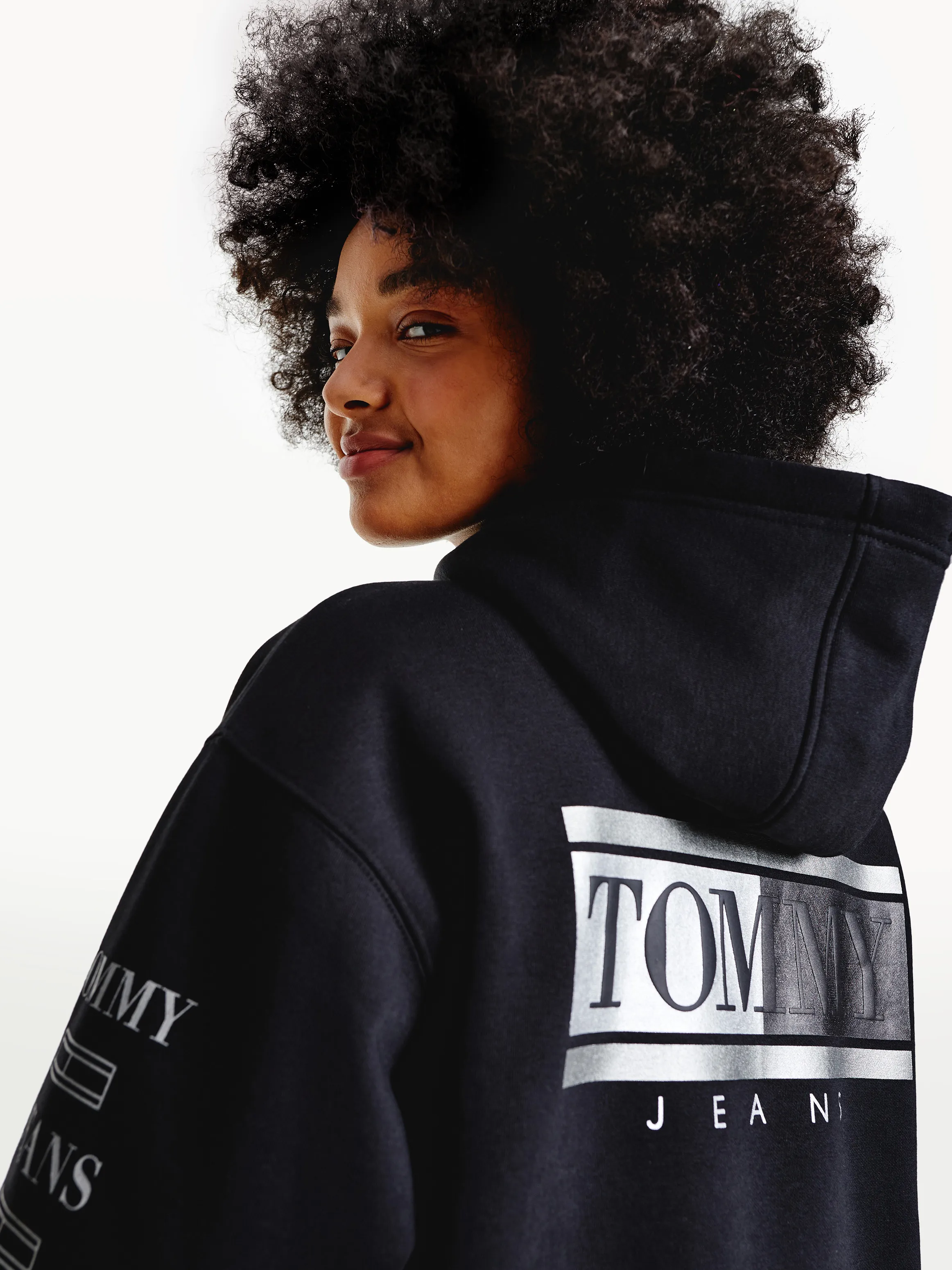 Metallic Organic Cotton Hoodie | Hoodies | Tommy Hilfiger