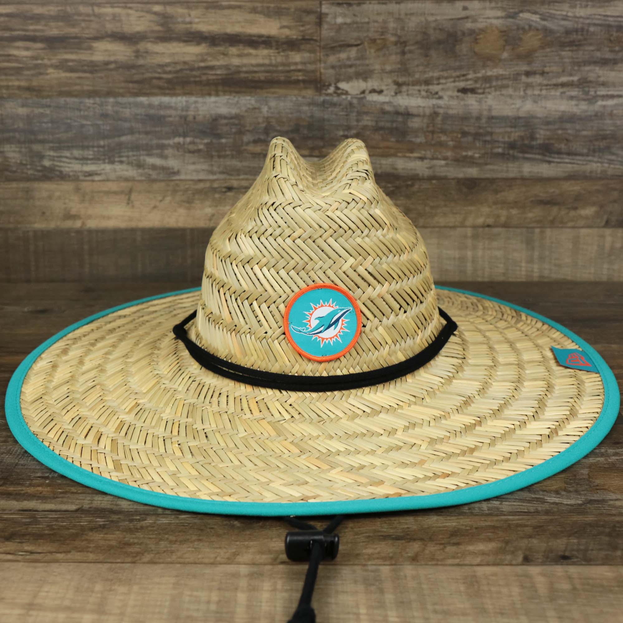 Miami Dolphins On Field 2022 Summer Training Straw Hat | New Era OSFM