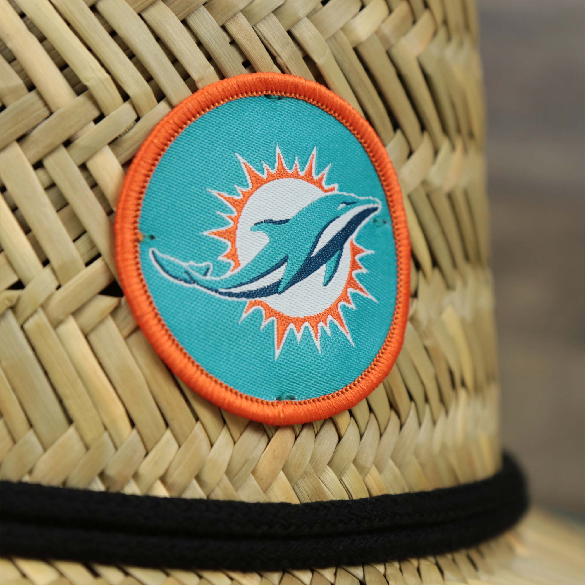 Miami Dolphins On Field 2022 Summer Training Straw Hat | New Era OSFM