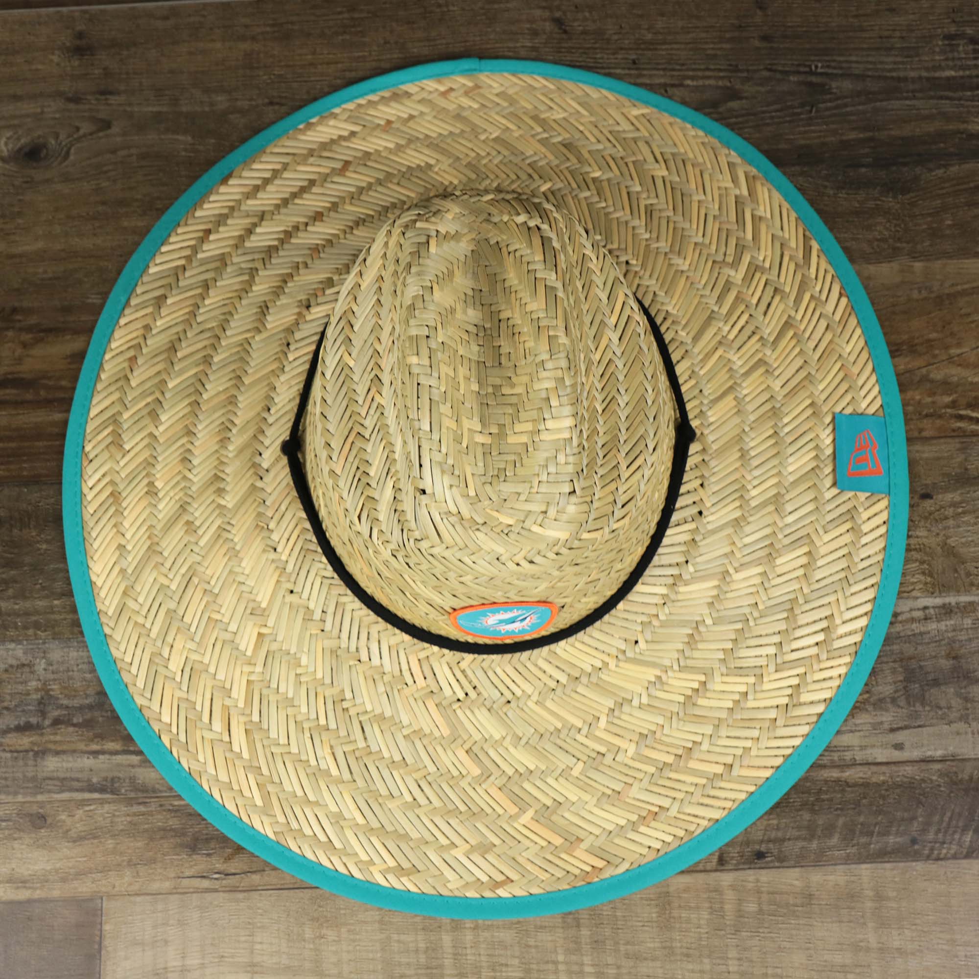 Miami Dolphins On Field 2022 Summer Training Straw Hat | New Era OSFM