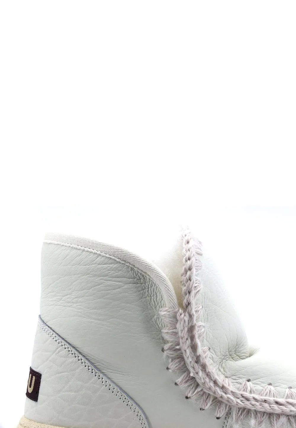 MOU Eskimo Sneaker Bold Stivaletto Pelo Nubuk White