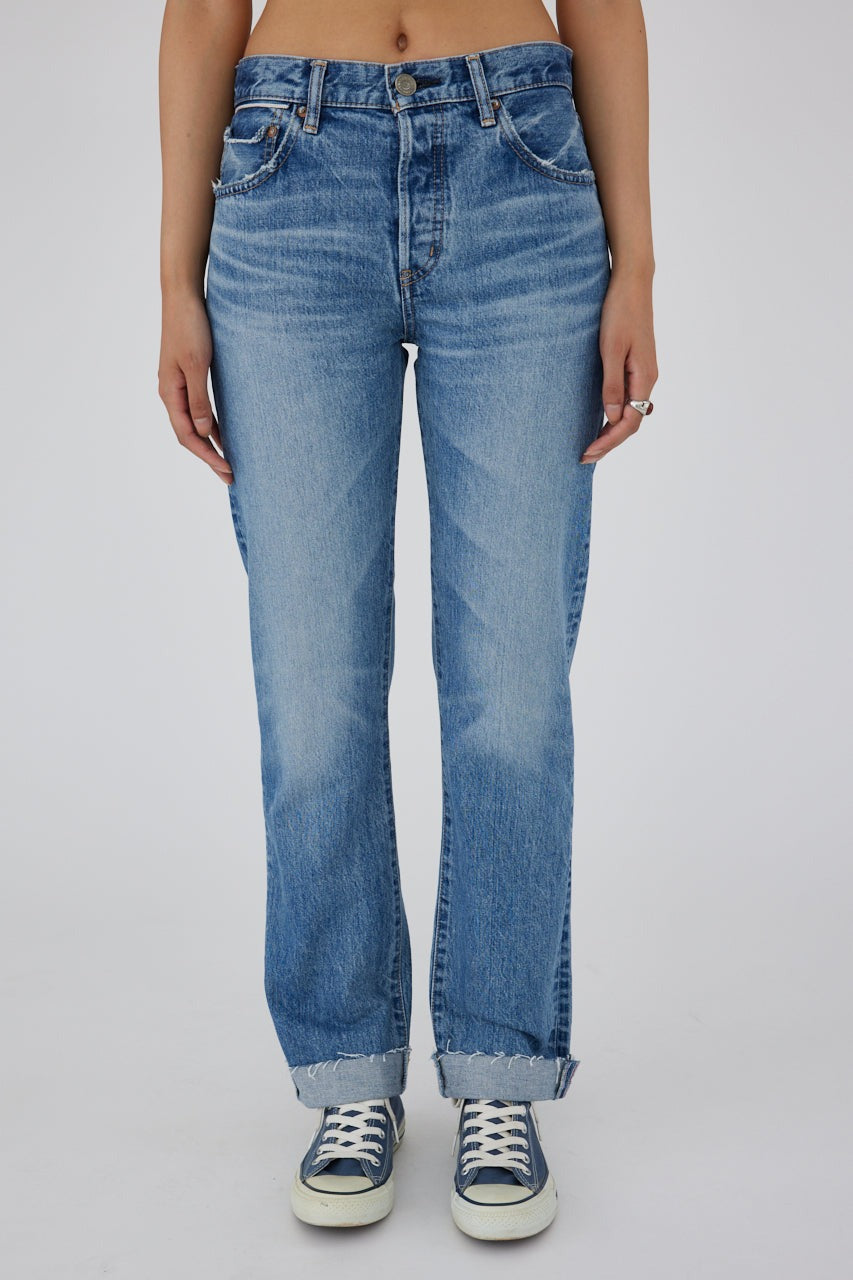 Moussy Vintage Seagraves Straight Jean in Light Blue