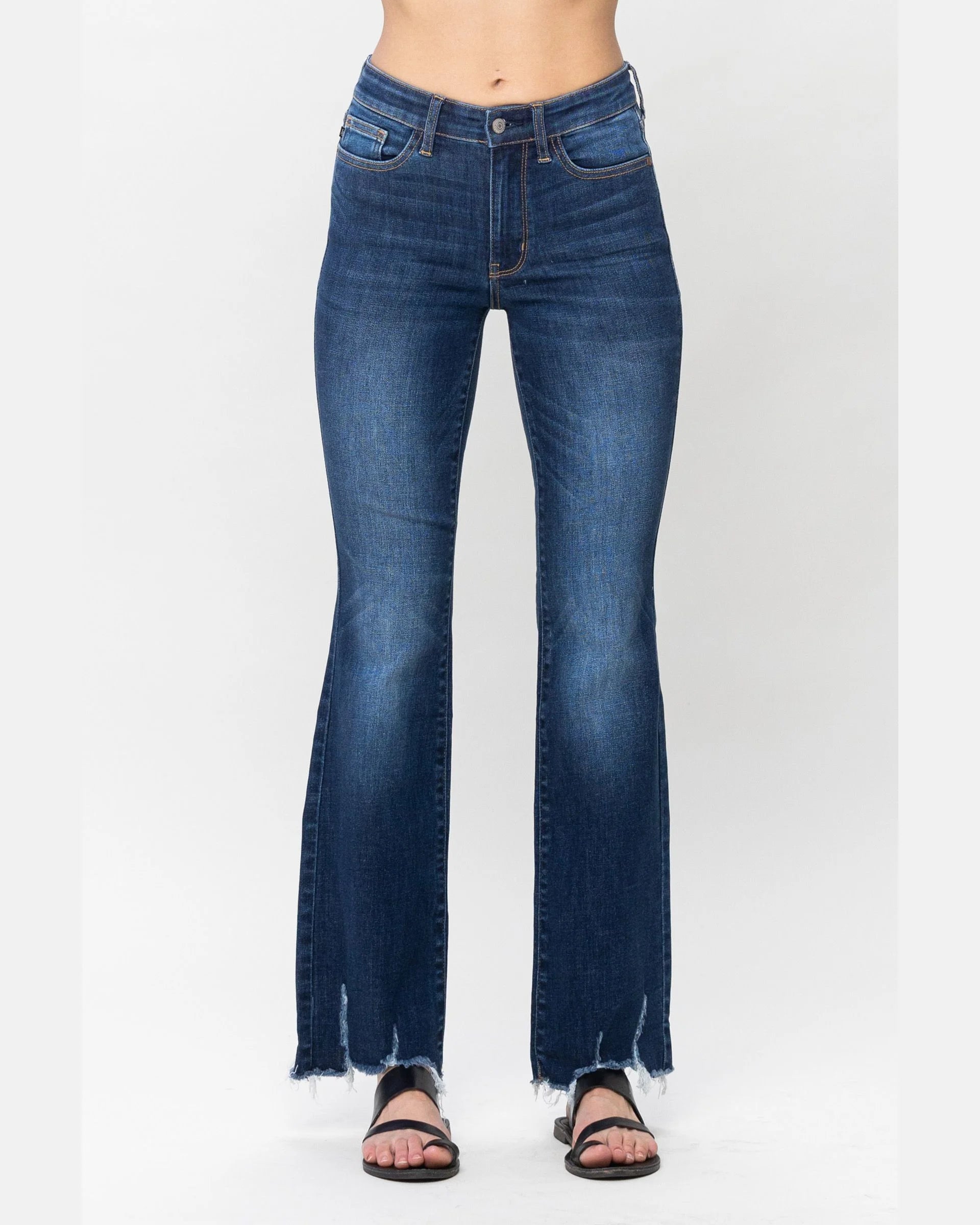 MR Non-Distressed Hem Bootcut Jeans