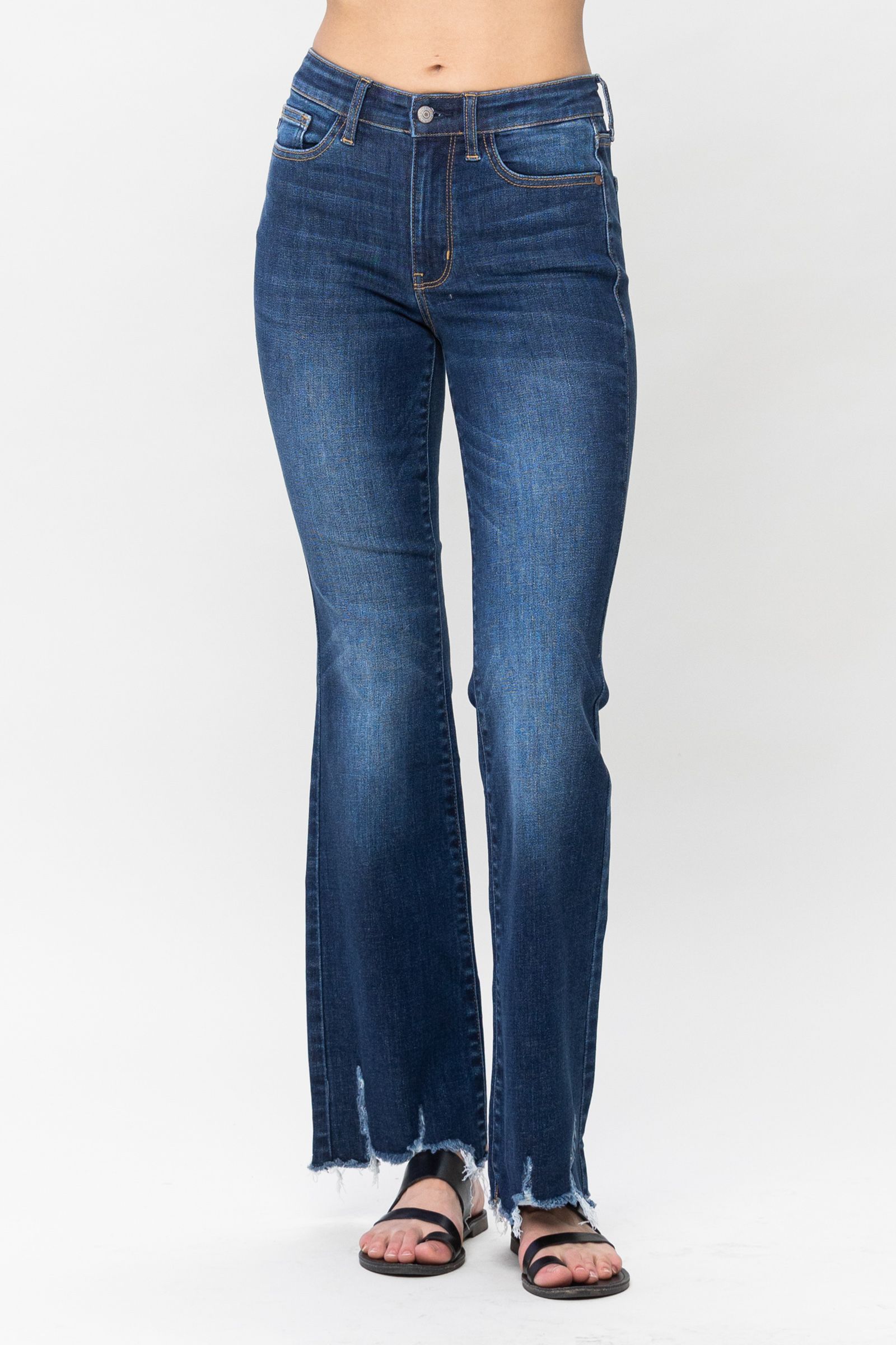 MR Non-Distressed Hem Bootcut Jeans