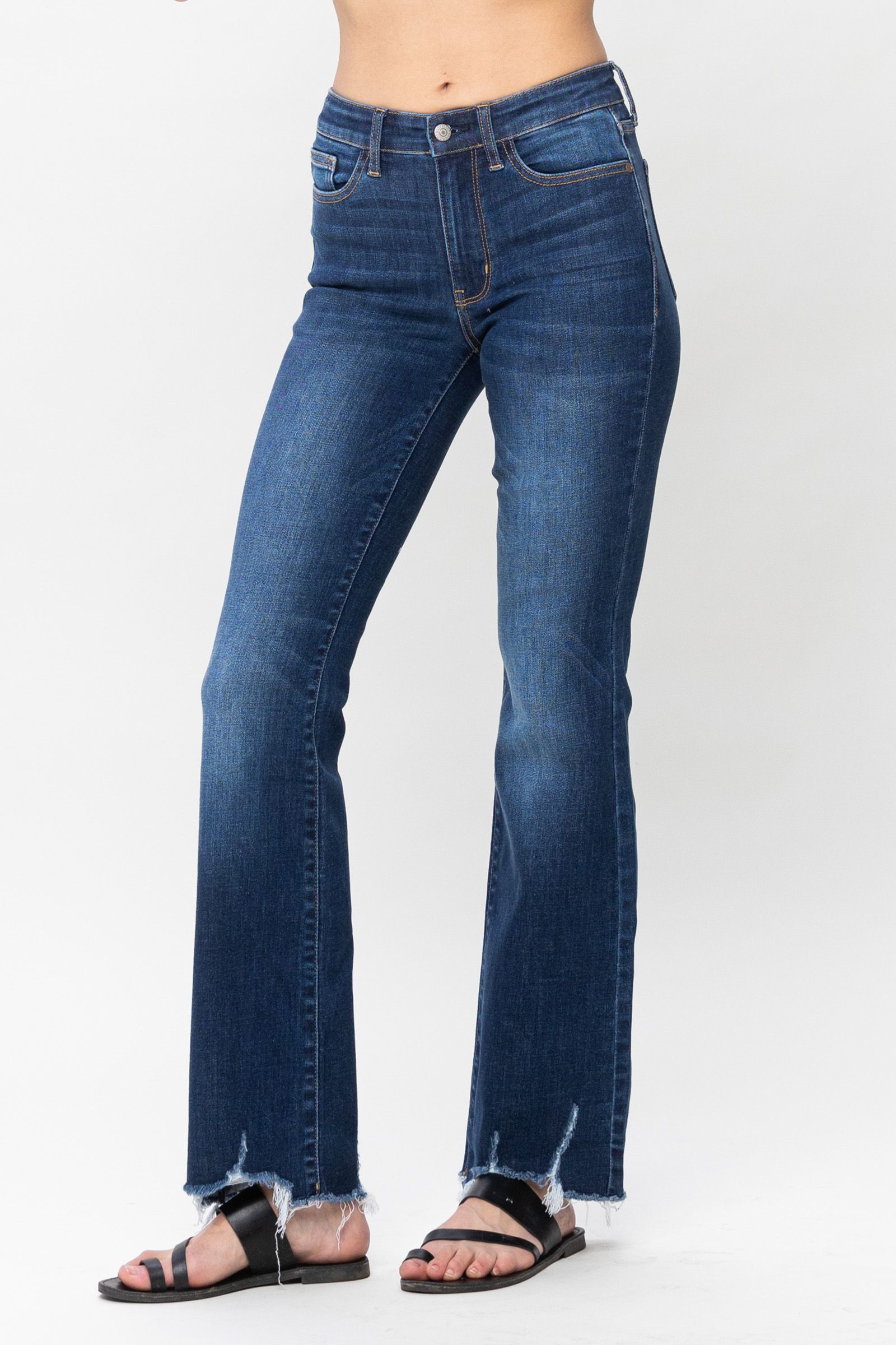 MR Non-Distressed Hem Bootcut Jeans