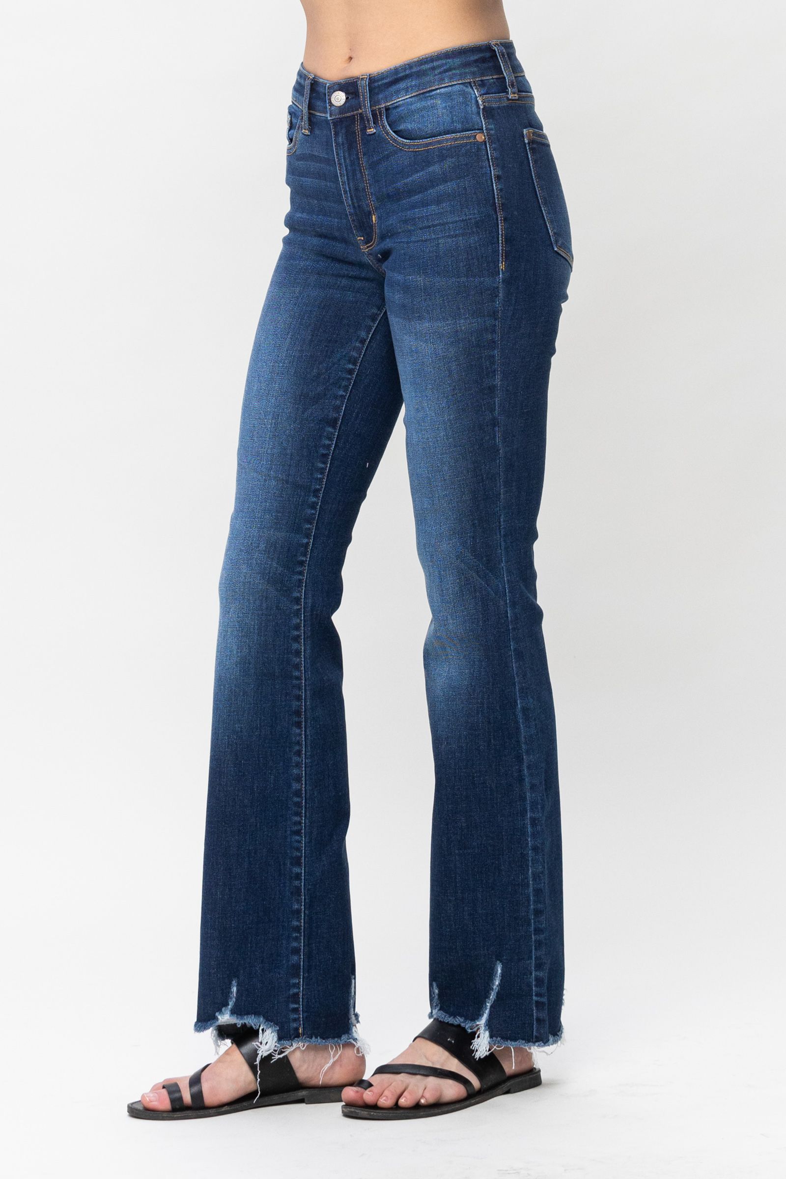 MR Non-Distressed Hem Bootcut Jeans