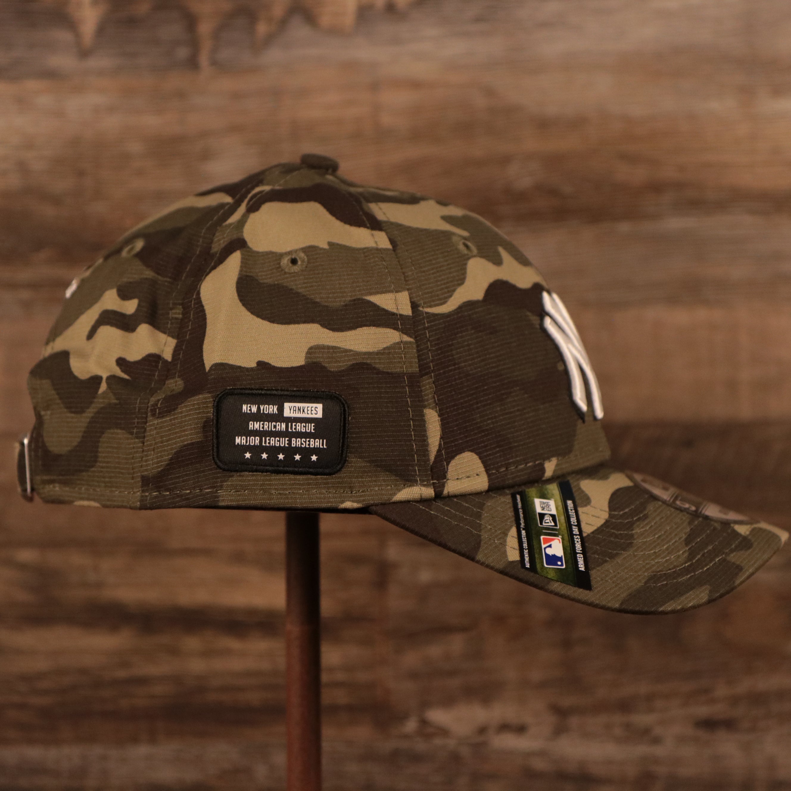 New York Yankees 2021 Armed Forces Day 920 Dad Hat | Woodland Camo 2021 Yankees Military Hat | 920 Dad Hat