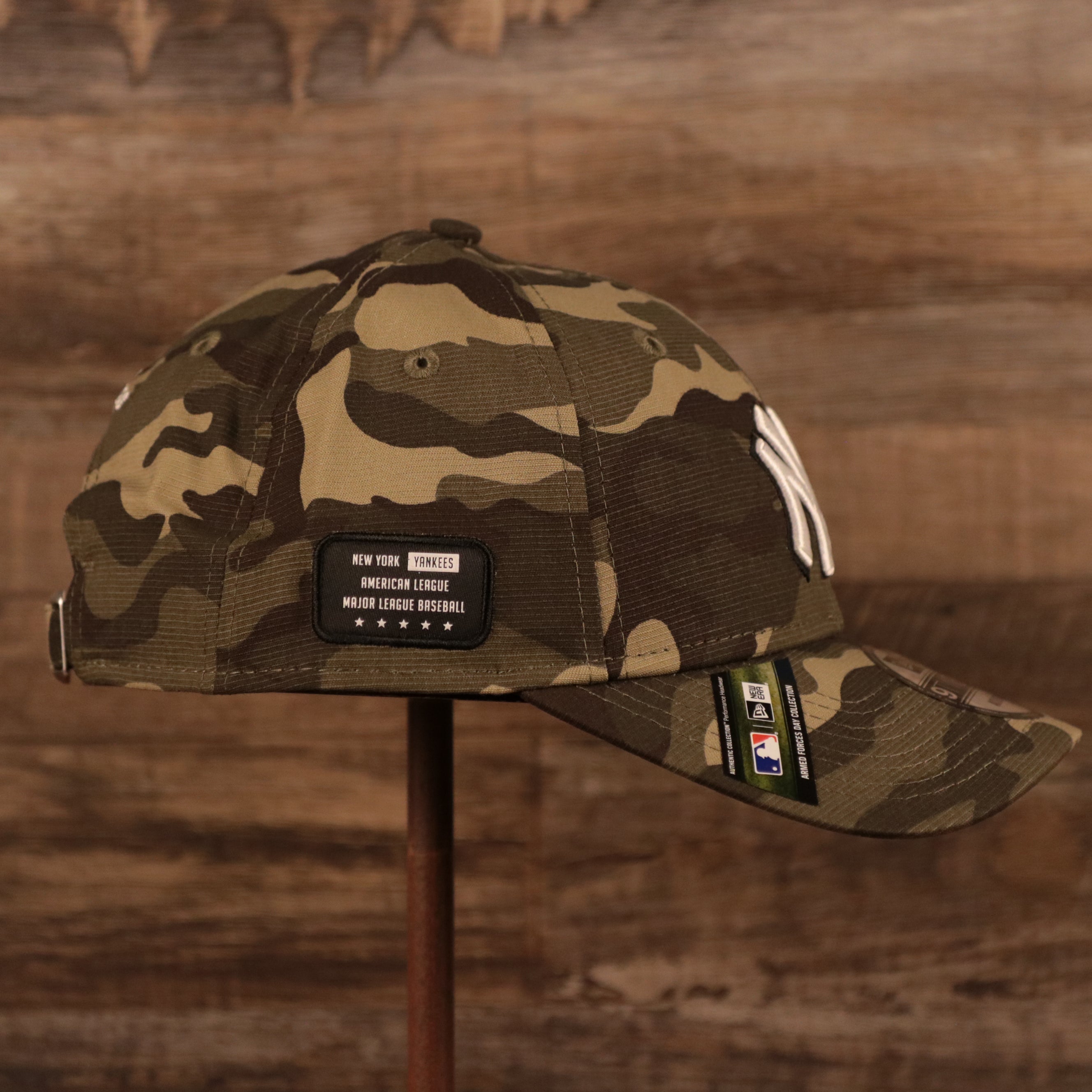 New York Yankees 2021 Armed Forces Day 920 Dad Hat | Woodland Camo 2021 Yankees Military Hat | 920 Dad Hat