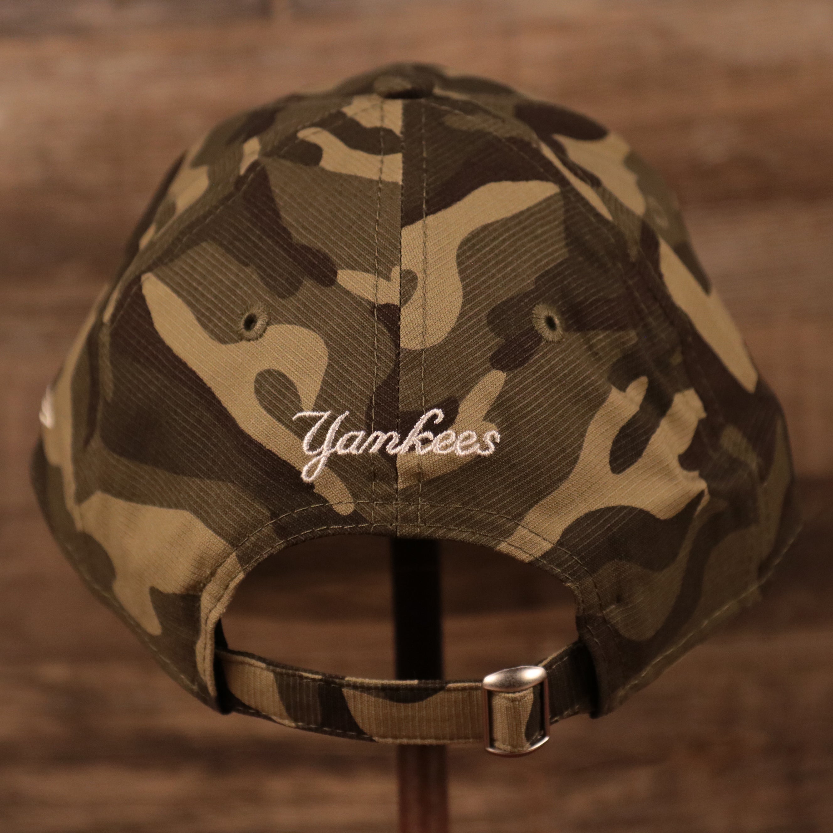 New York Yankees 2021 Armed Forces Day 920 Dad Hat | Woodland Camo 2021 Yankees Military Hat | 920 Dad Hat