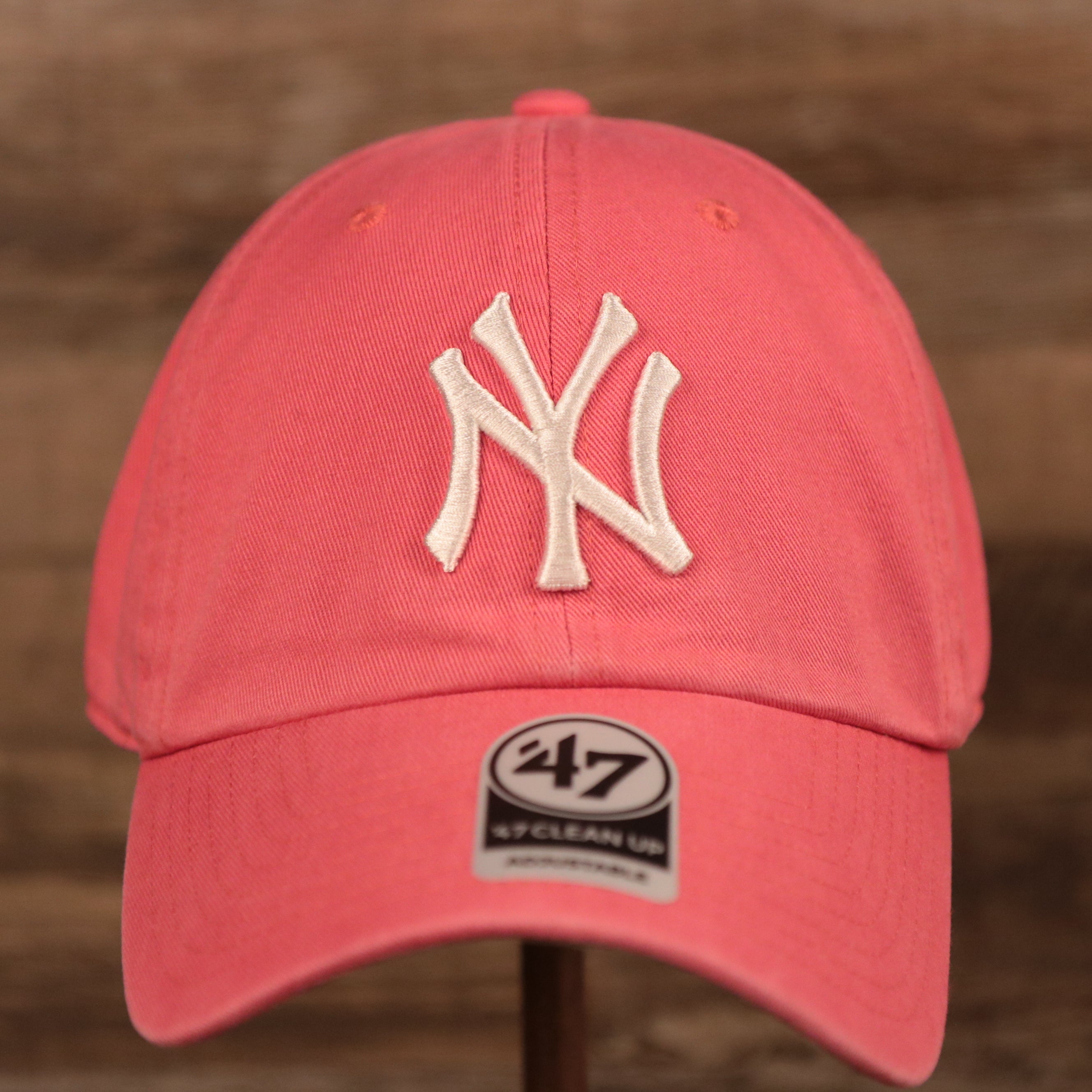 New York Yankees Green Bottom Ball Cap | Adjustable Watermelon Dad Hat | Green Bottom Dad Hat