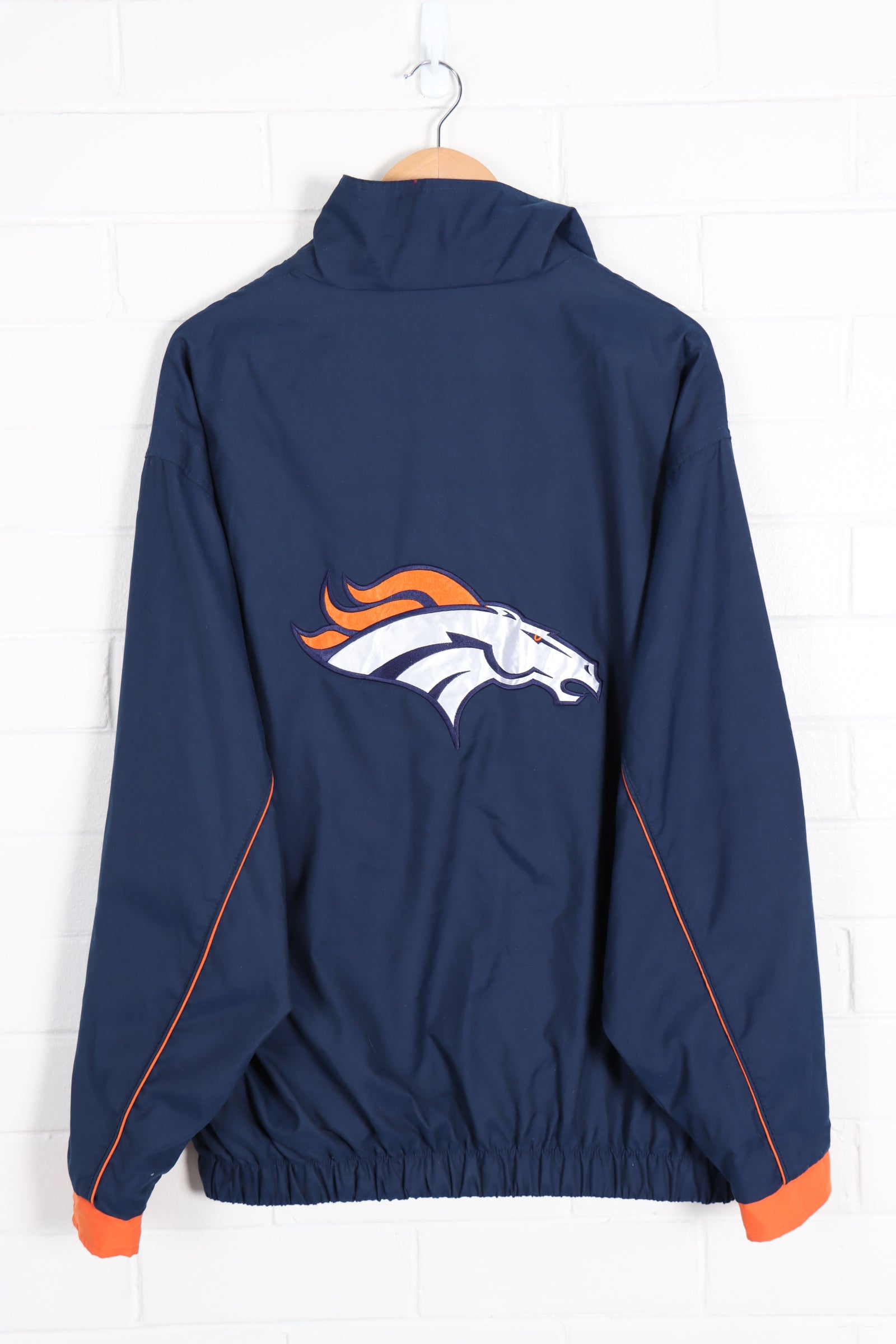 NFL Denver Broncos Football Korean Made Embroidered Windbreaker (XL)