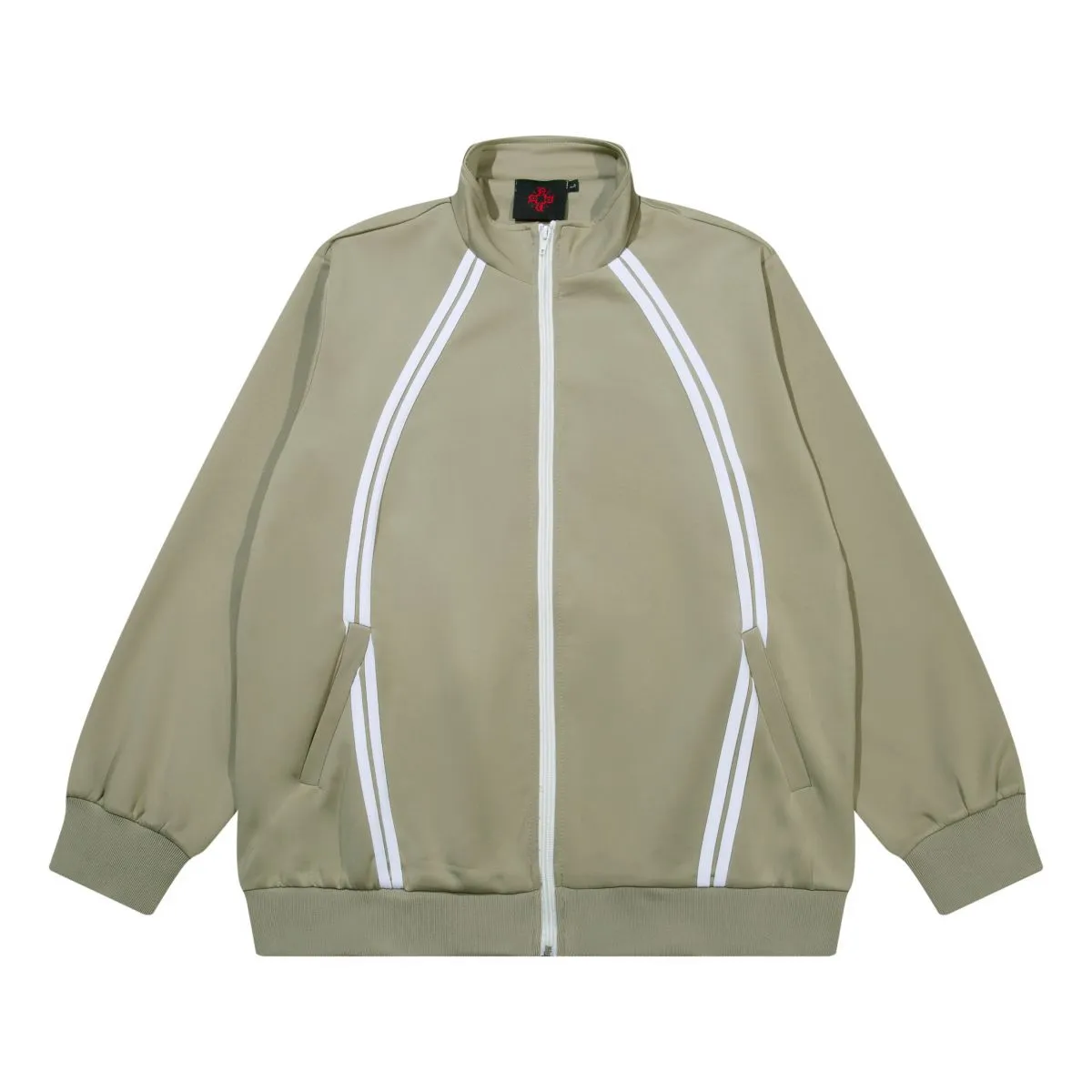 Nokwal  Sports Icon Tracksuit Jacket Beige