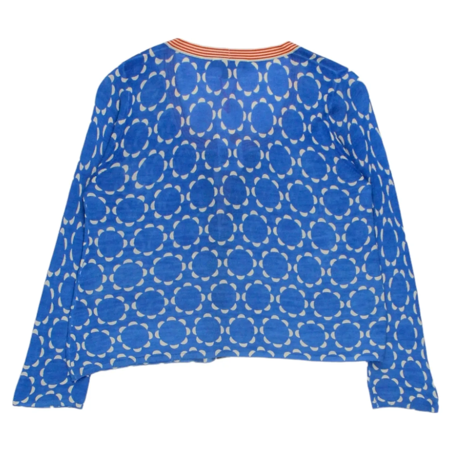 Orla Kiely Blue Flower Tie Cardigan