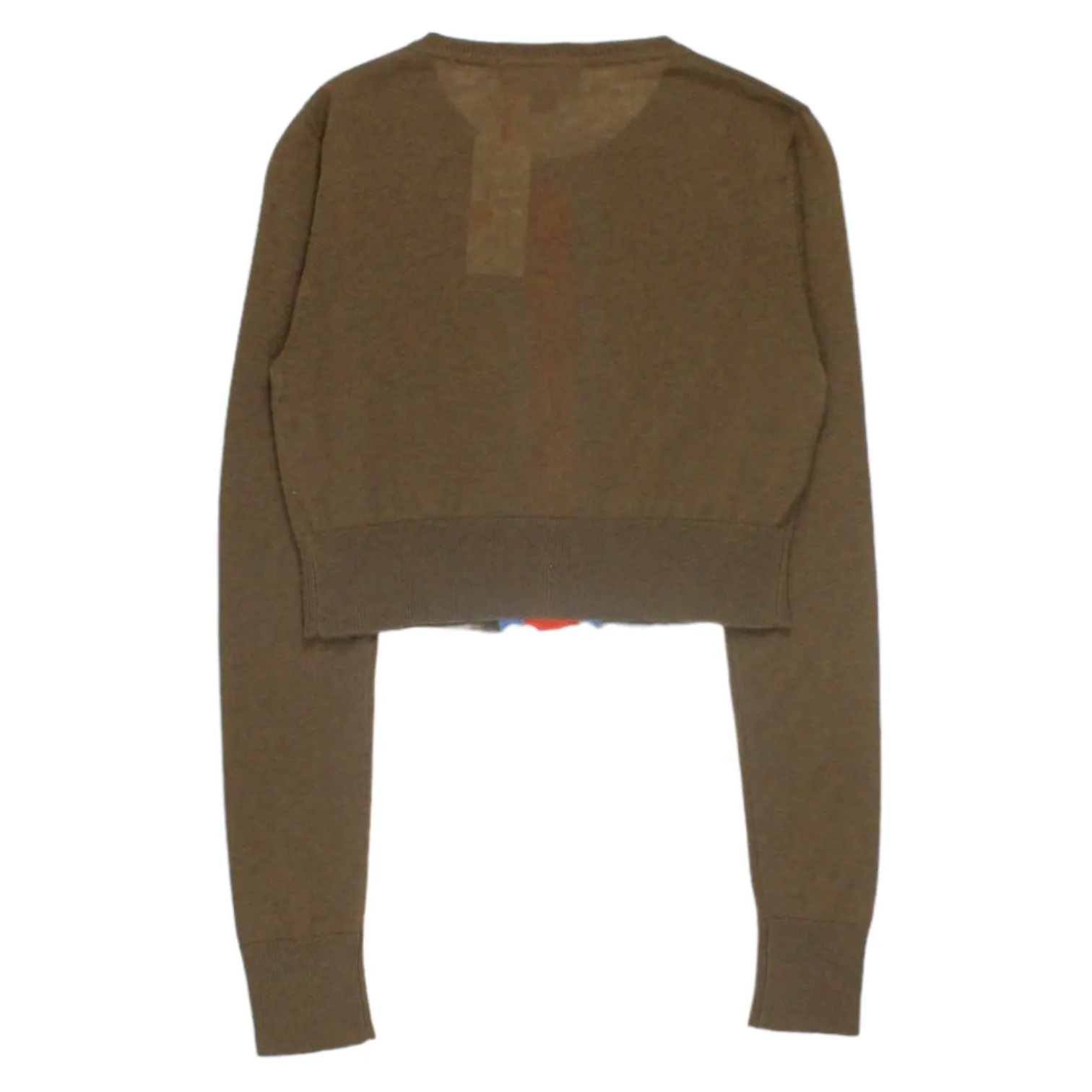 Orla Kiely Brown Cropped Cardigan