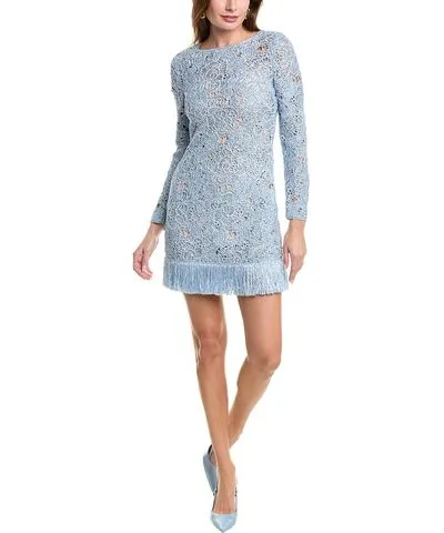 Oscar de la Renta Birdsnest Crochet Shift Dress