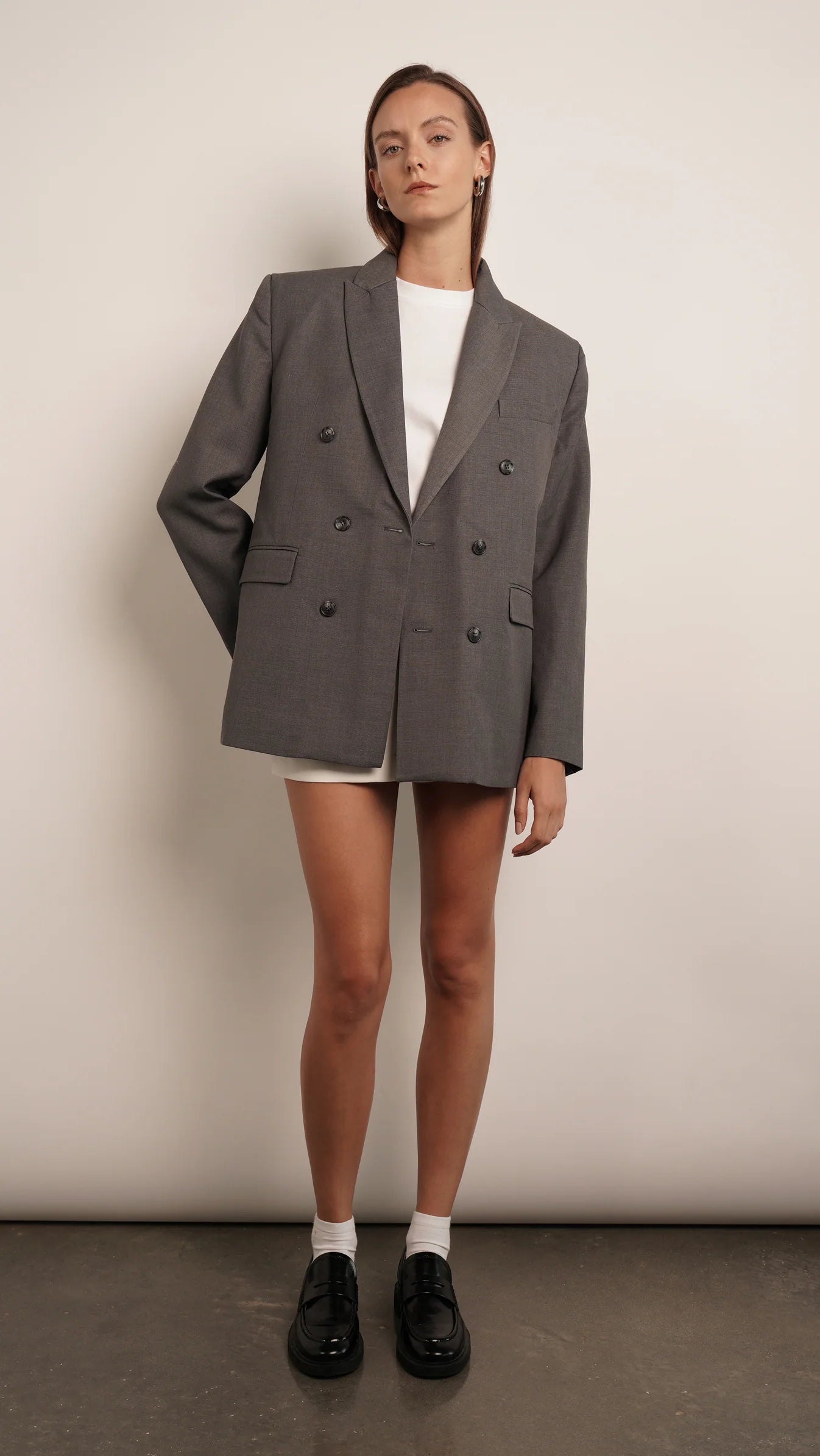 Parentezi - Oversized Blazer - Grey