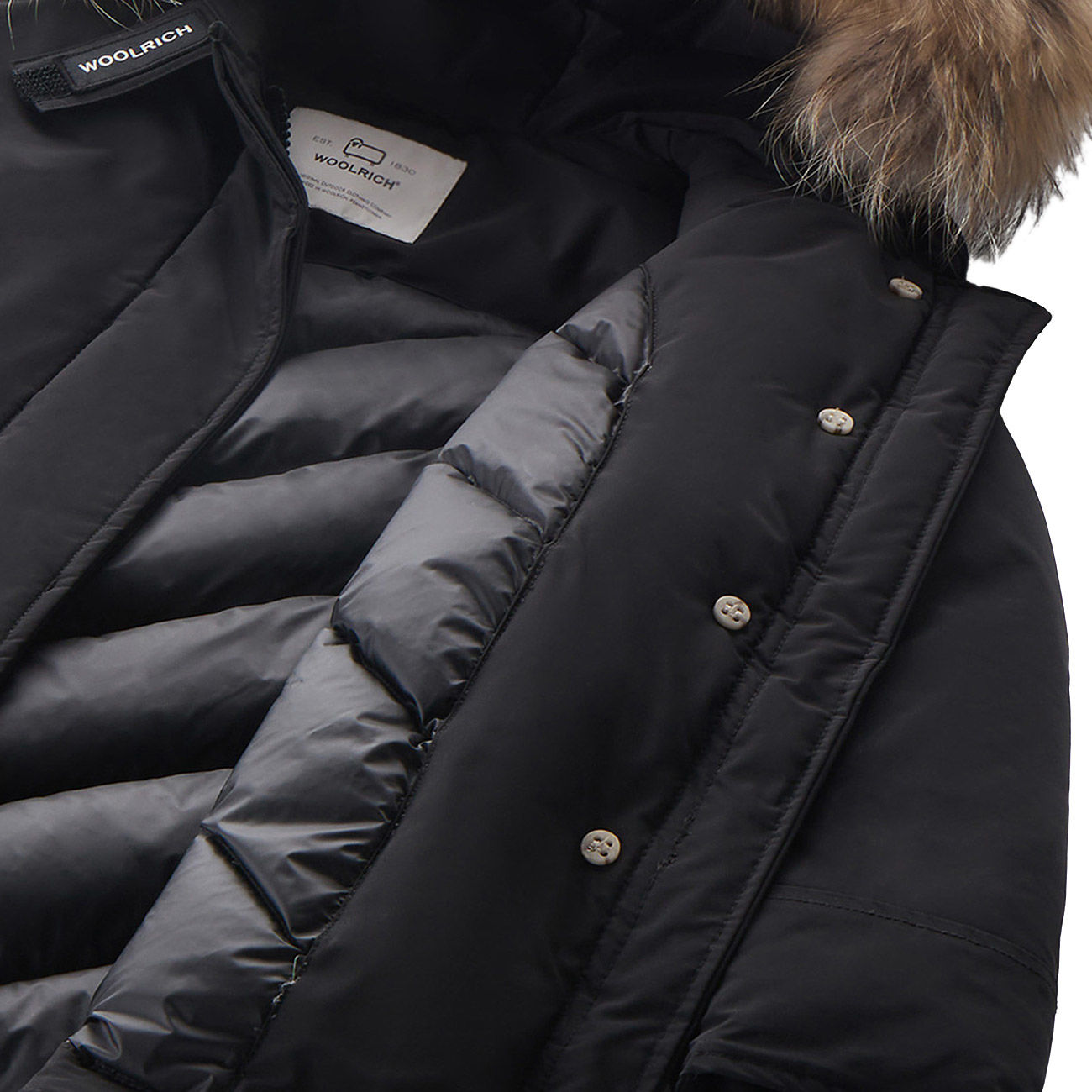 PARKA LUXURY ARTIC RACCOON Bimba Nero