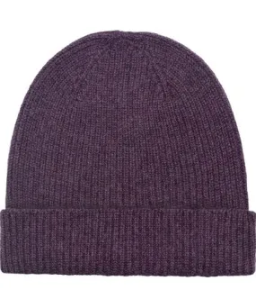 Paul James Knitwear Women's Pink / Purple Cashmere Lauren Beanie Hat