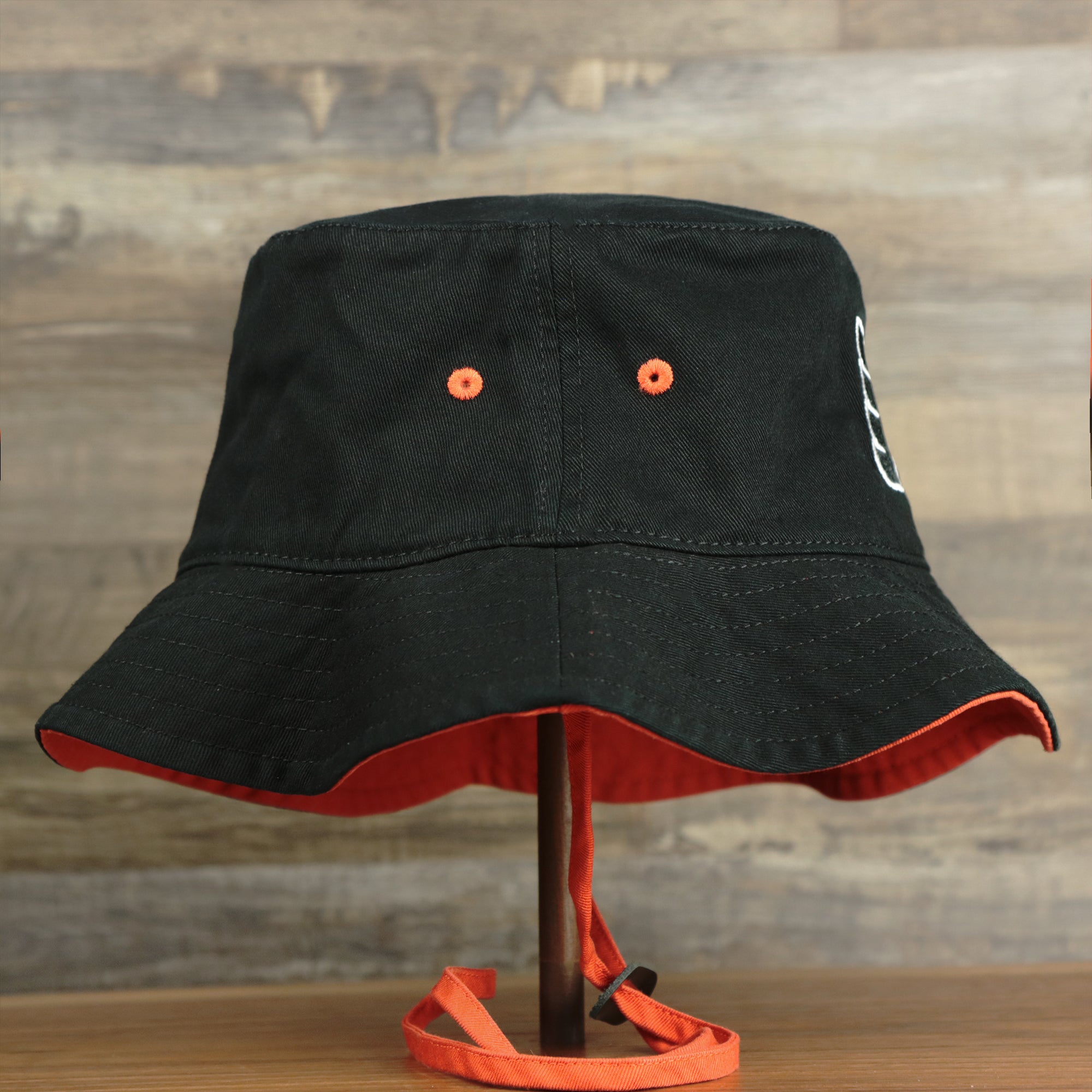 Philadelphia Flyers Logo Orange Undervisor Bucket Hat | Black Bucket Hat