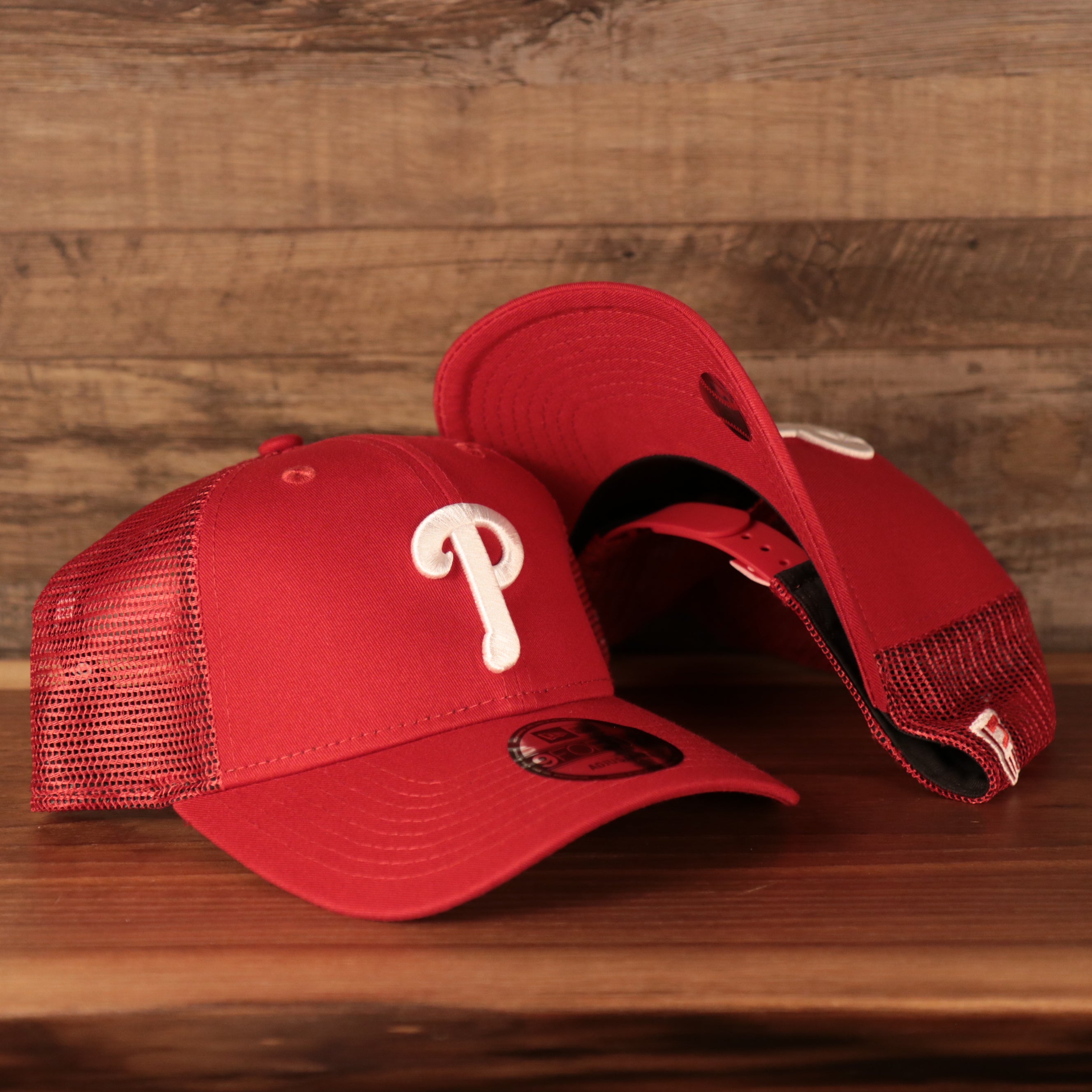 Philadelphia Phillies Mesh Back 940 9Forty Trucker Dad Hat