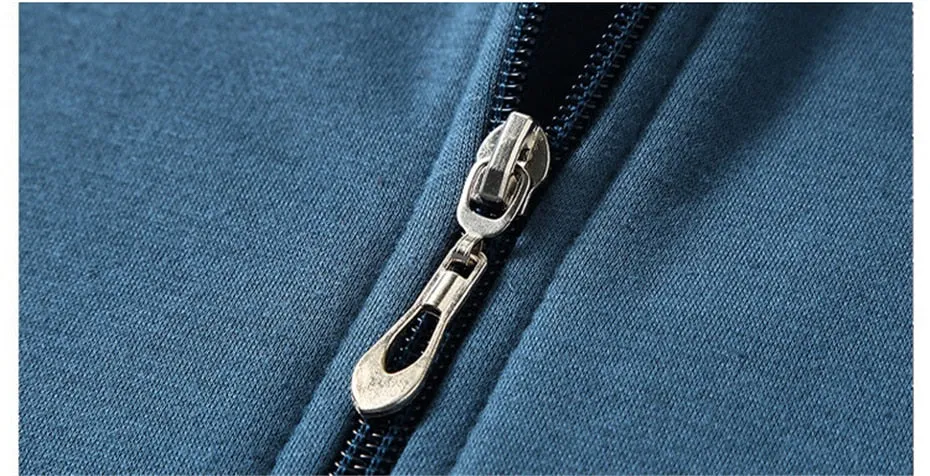 Plain Color Fleece Zipper Hoodie