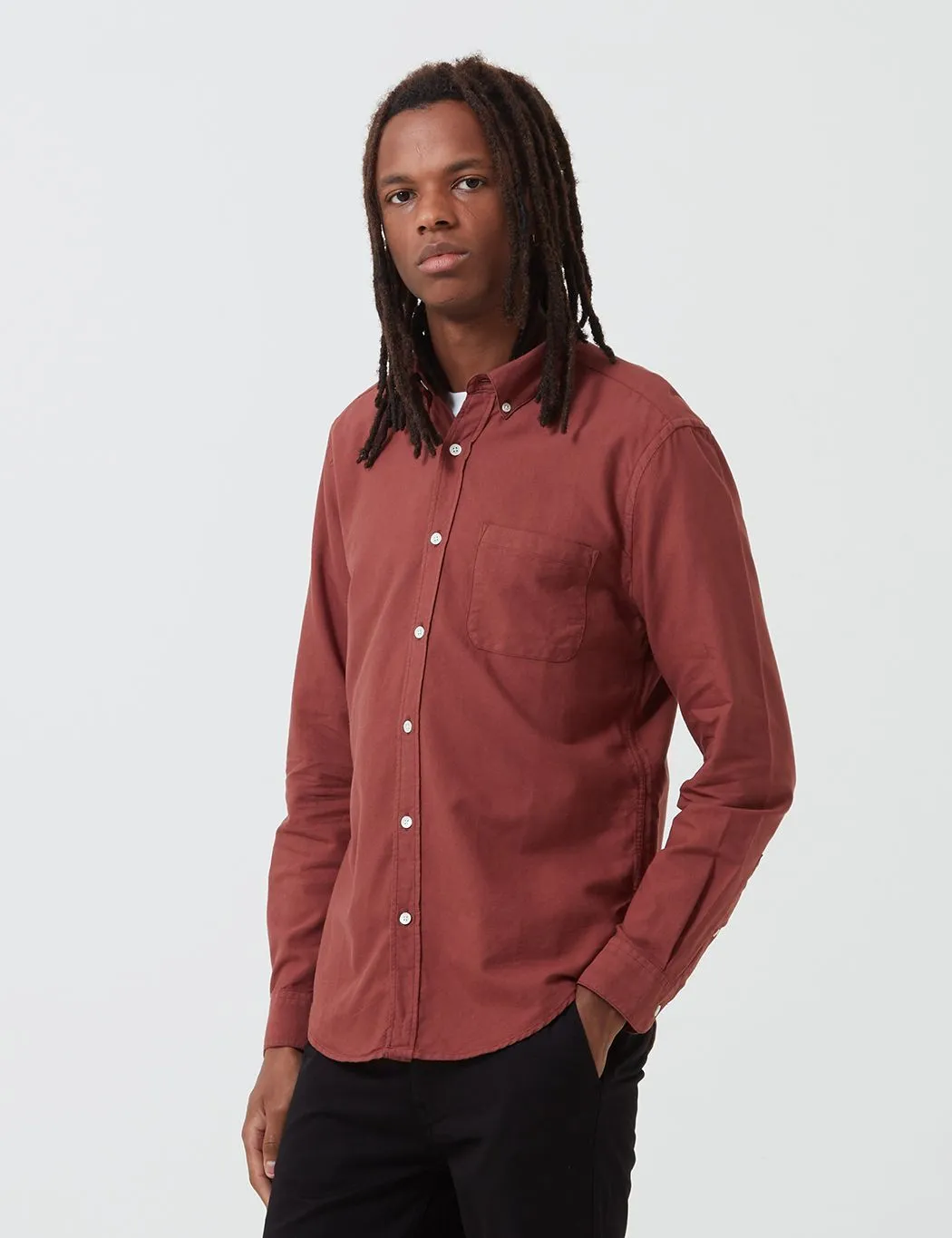 Portuguese Flannel Belavista Shirt - Bordeaux