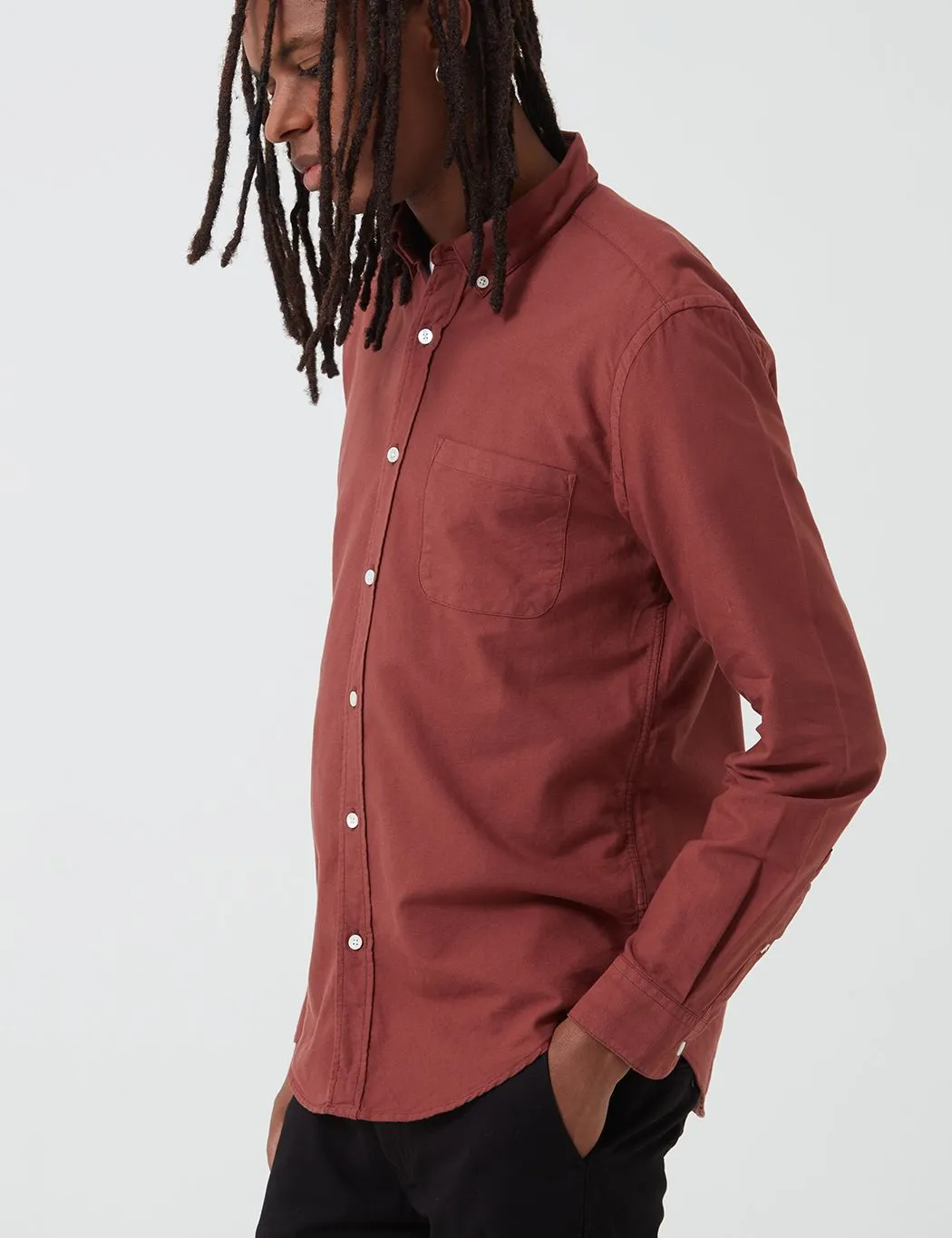 Portuguese Flannel Belavista Shirt - Bordeaux