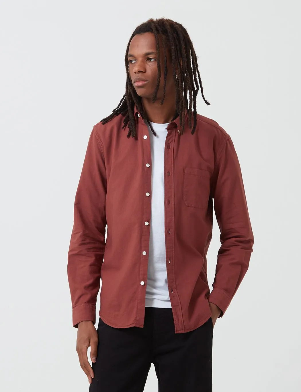 Portuguese Flannel Belavista Shirt - Bordeaux