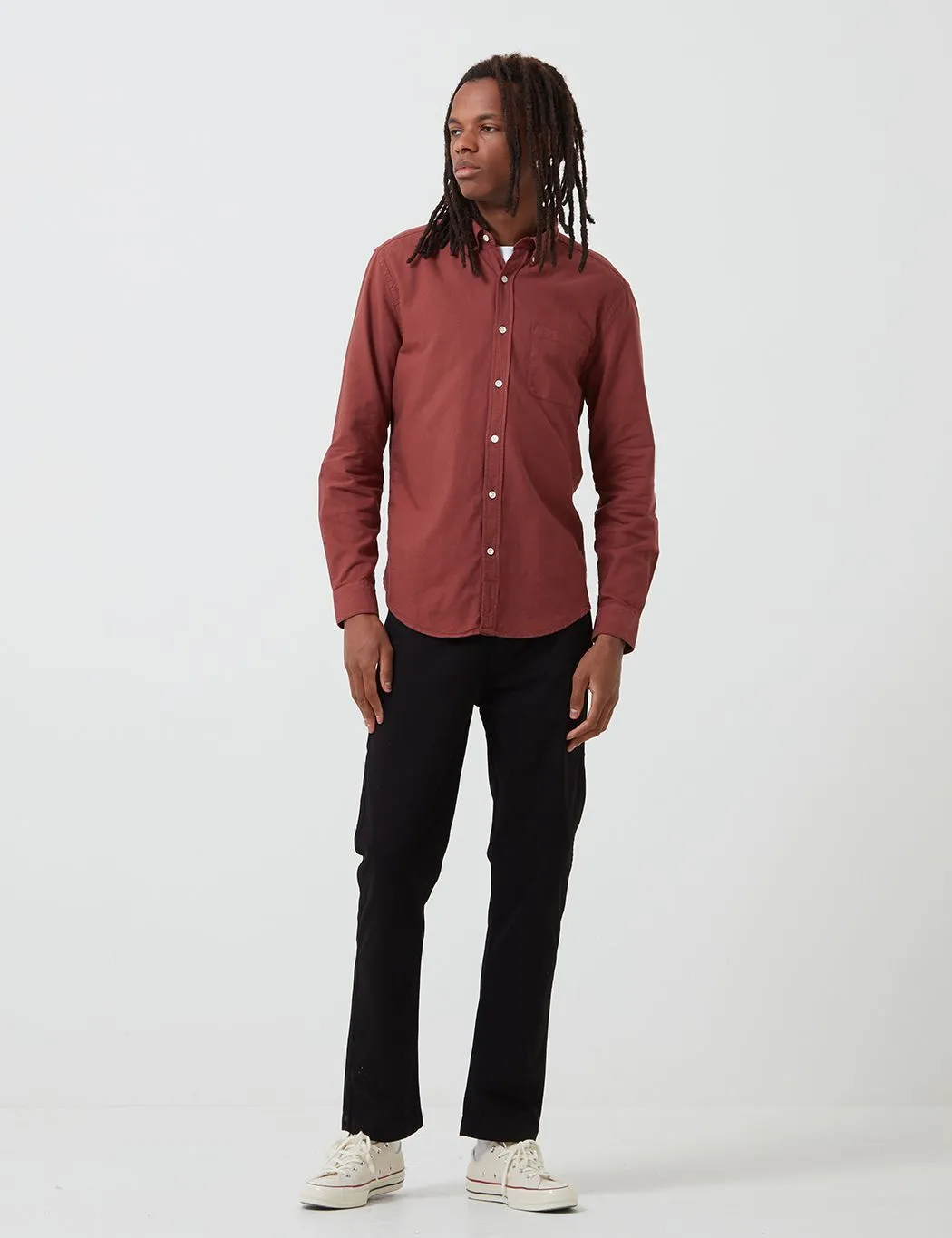 Portuguese Flannel Belavista Shirt - Bordeaux