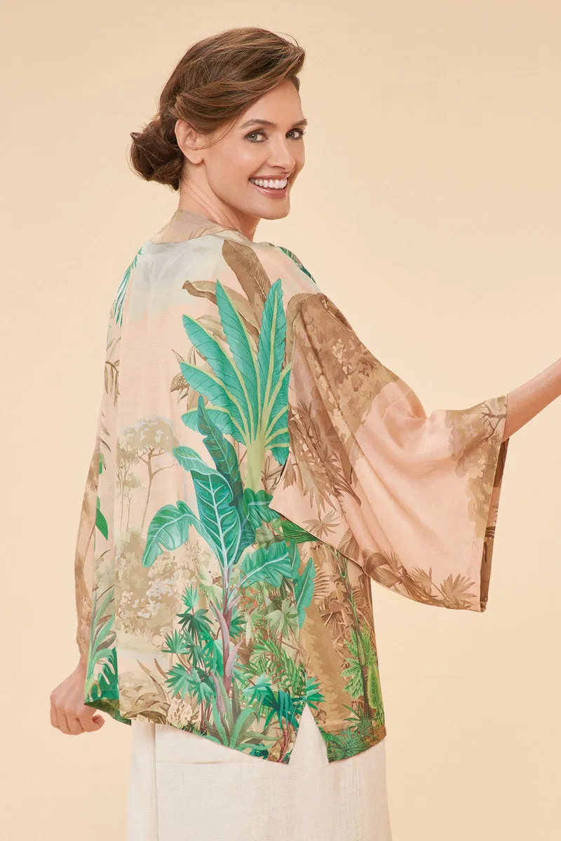 Powder Oasis Kimono Jacket - Coconut