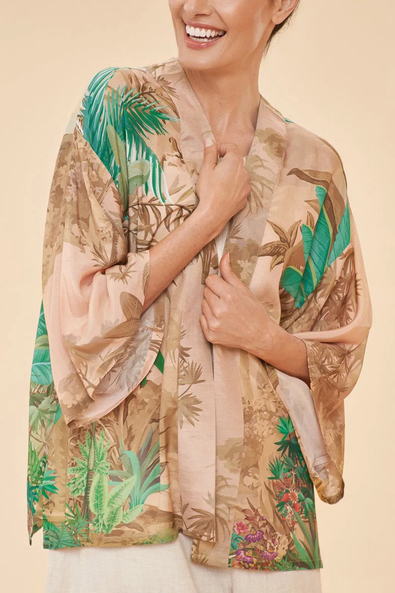 Powder Oasis Kimono Jacket - Coconut