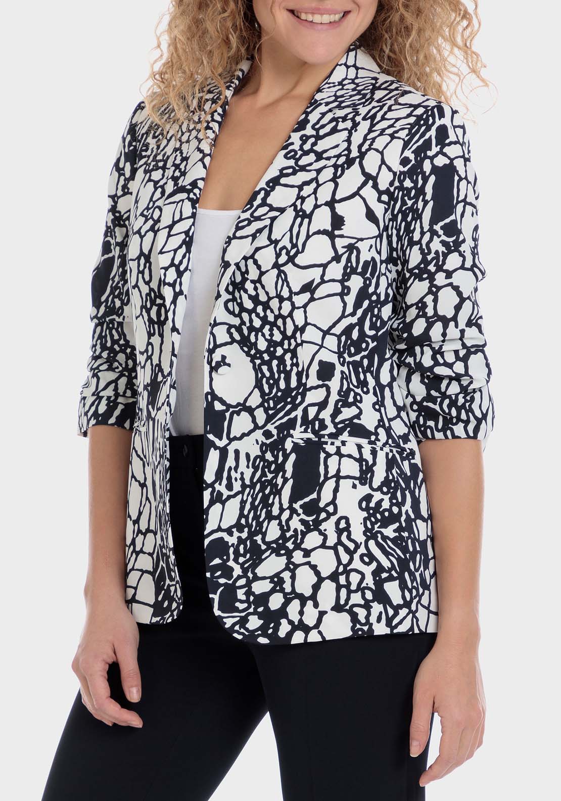 Printed Blazer