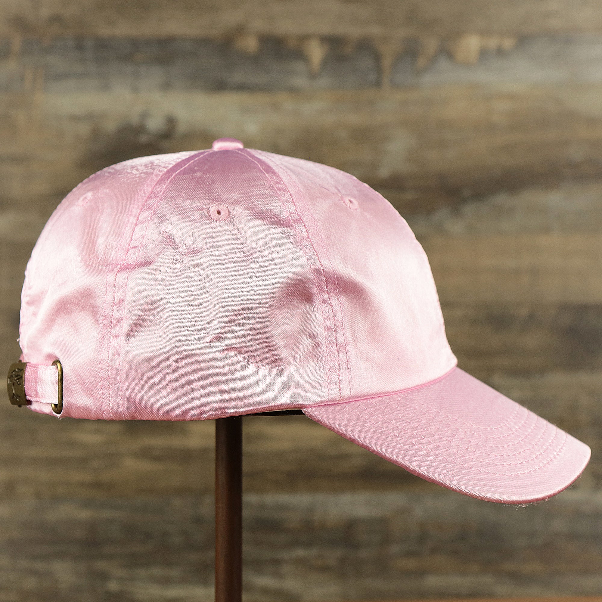 Satin Blank Cherry Blossom Pink Baseball Hat | Light Pink Dad Hat