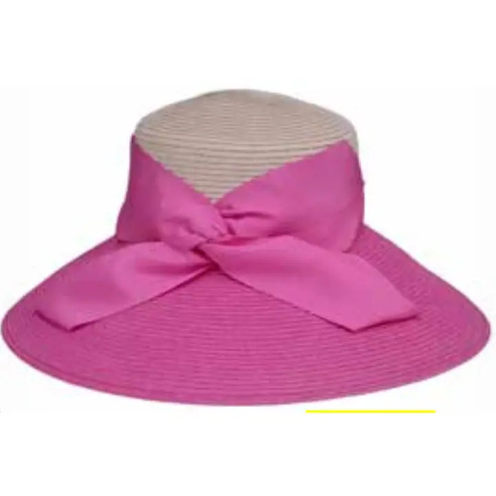 Side Bow Lampshade Hat - (black or pink)