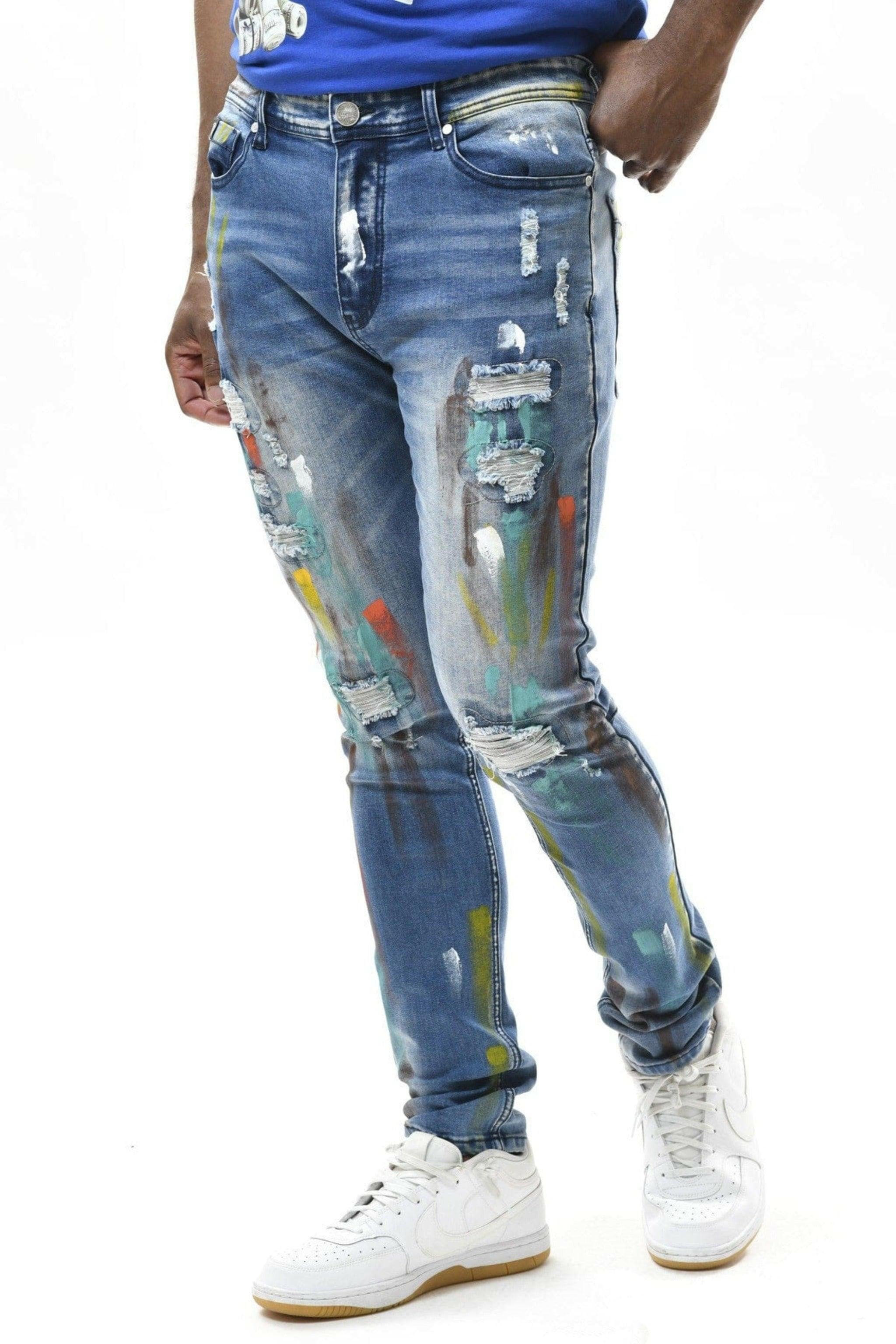 SIGNED & SEALED TAPER DENIM JEANS