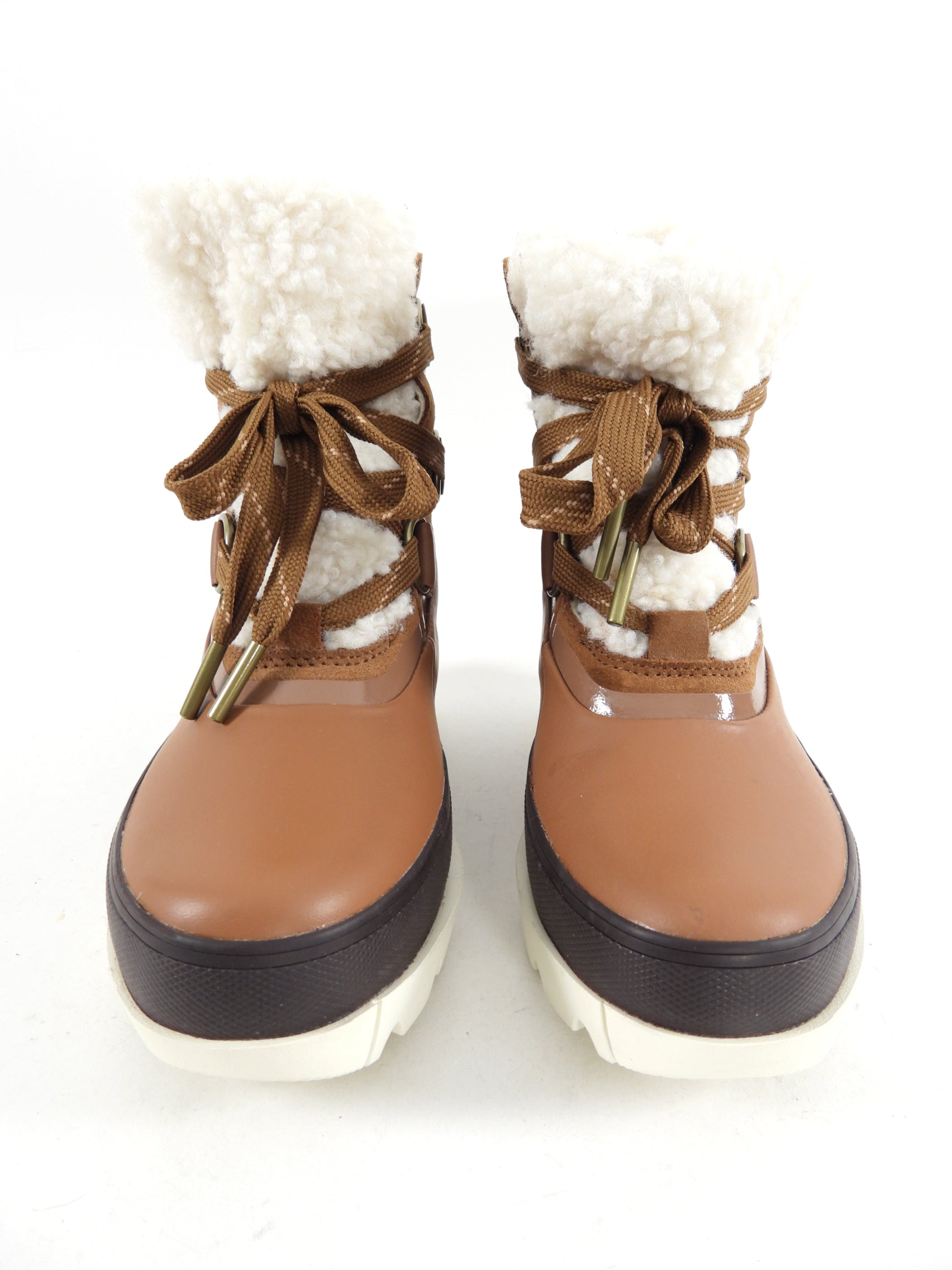 Sorel Joan of Arctic Brown Faux Shearling Snow Boots - 7