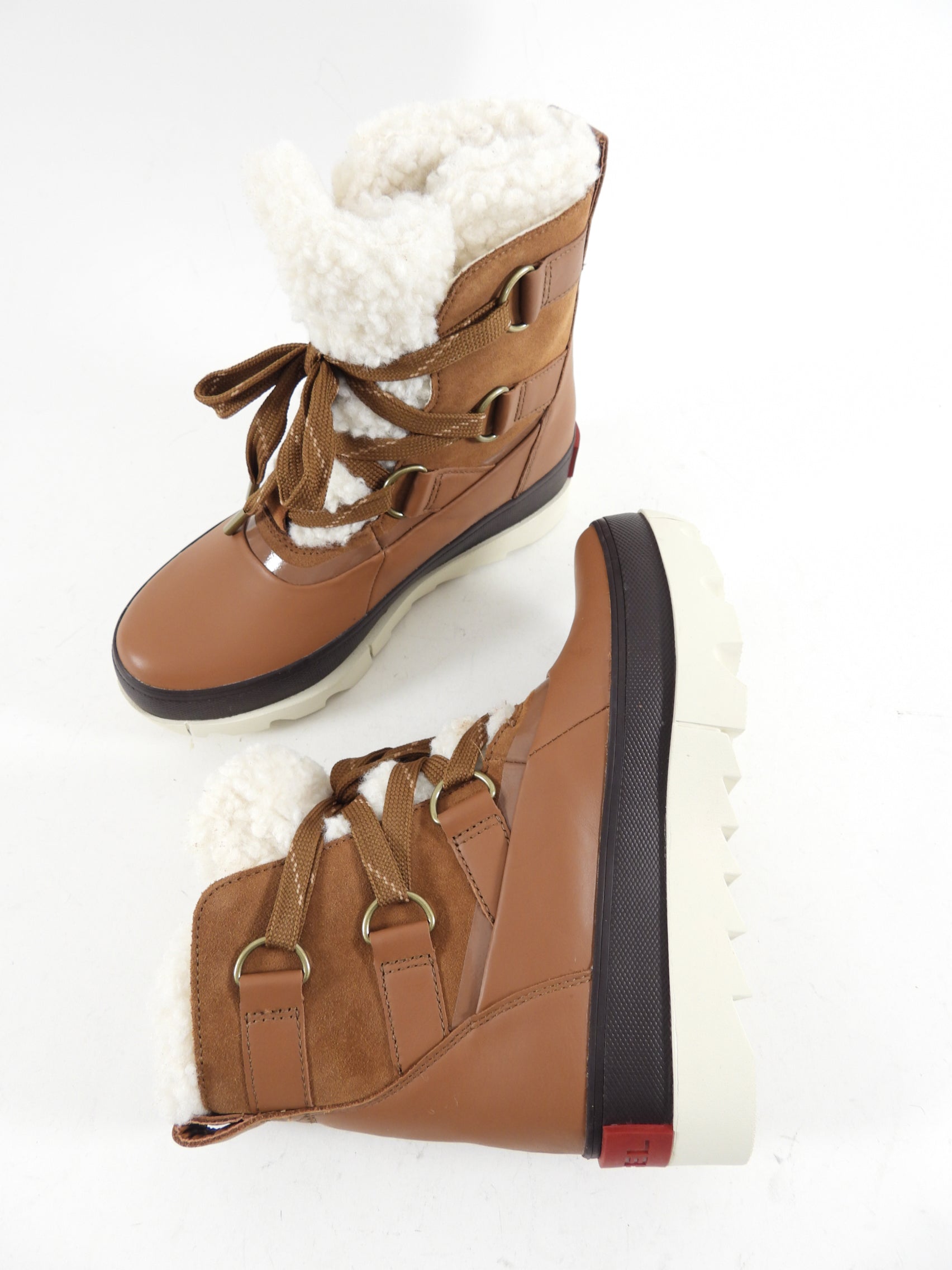 Sorel Joan of Arctic Brown Faux Shearling Snow Boots - 7